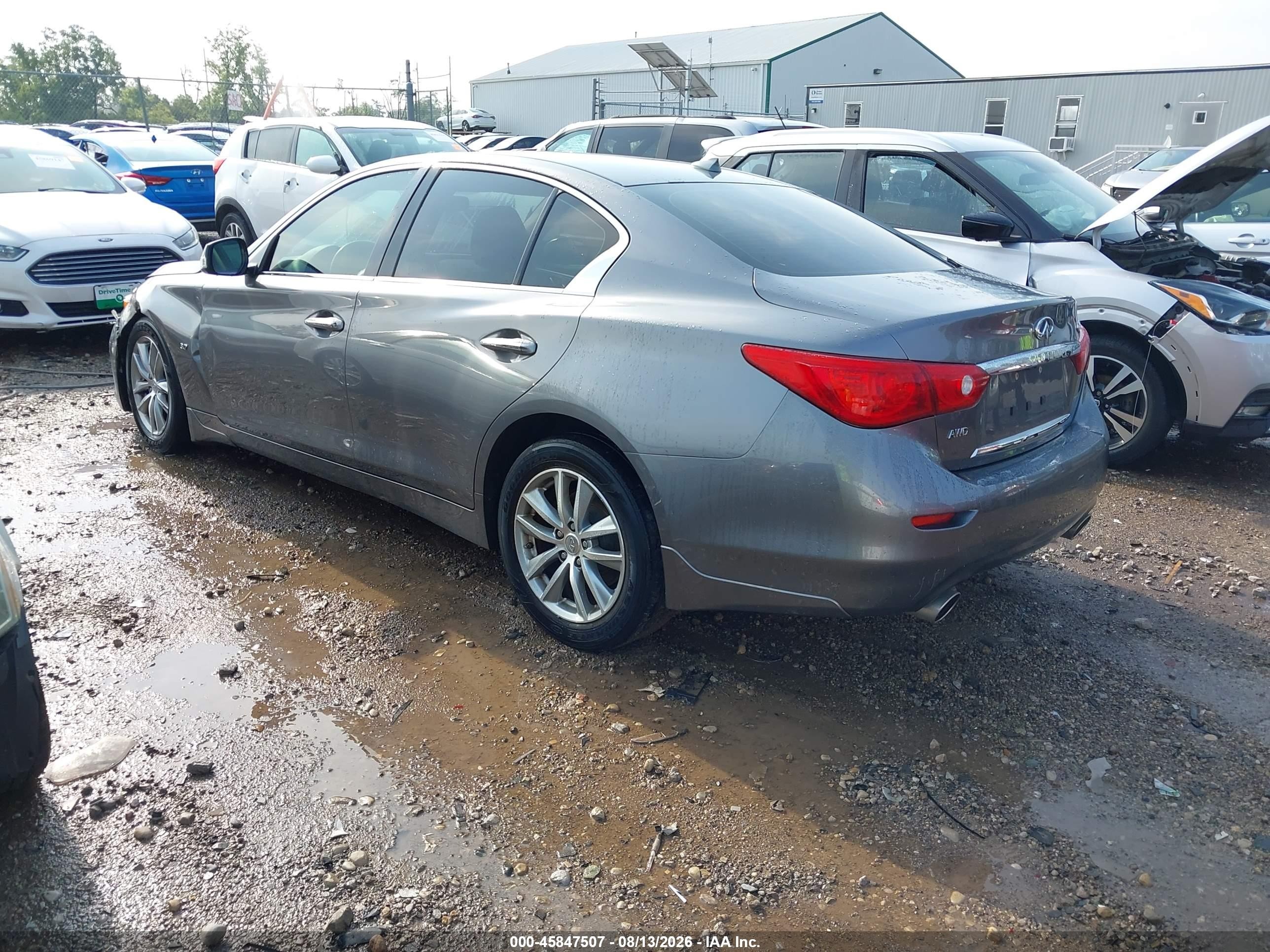 2015 Infiniti Q50   Серый vin: JN1BV7AR6FM415716