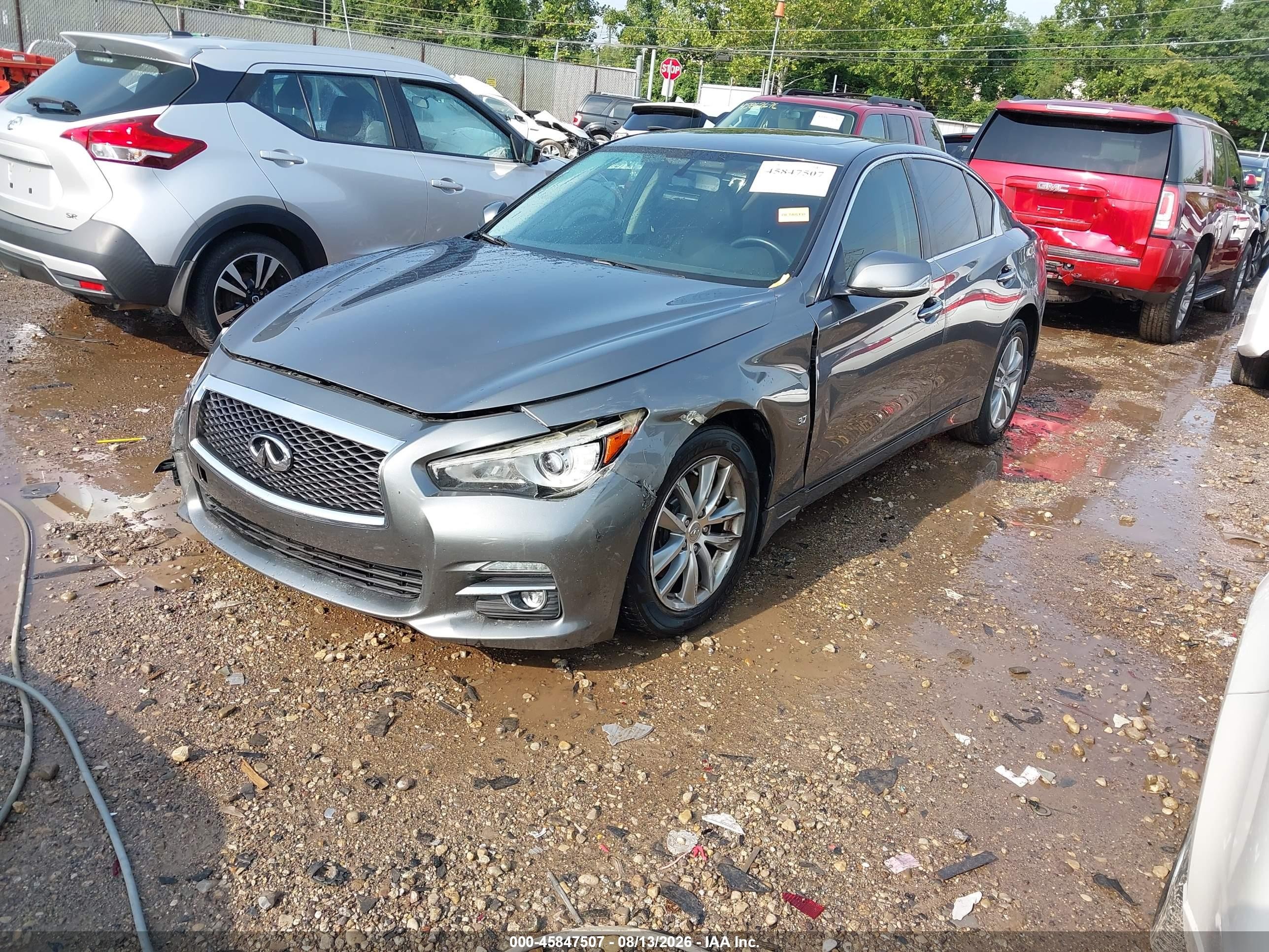 2015 Infiniti Q50   Серый vin: JN1BV7AR6FM415716