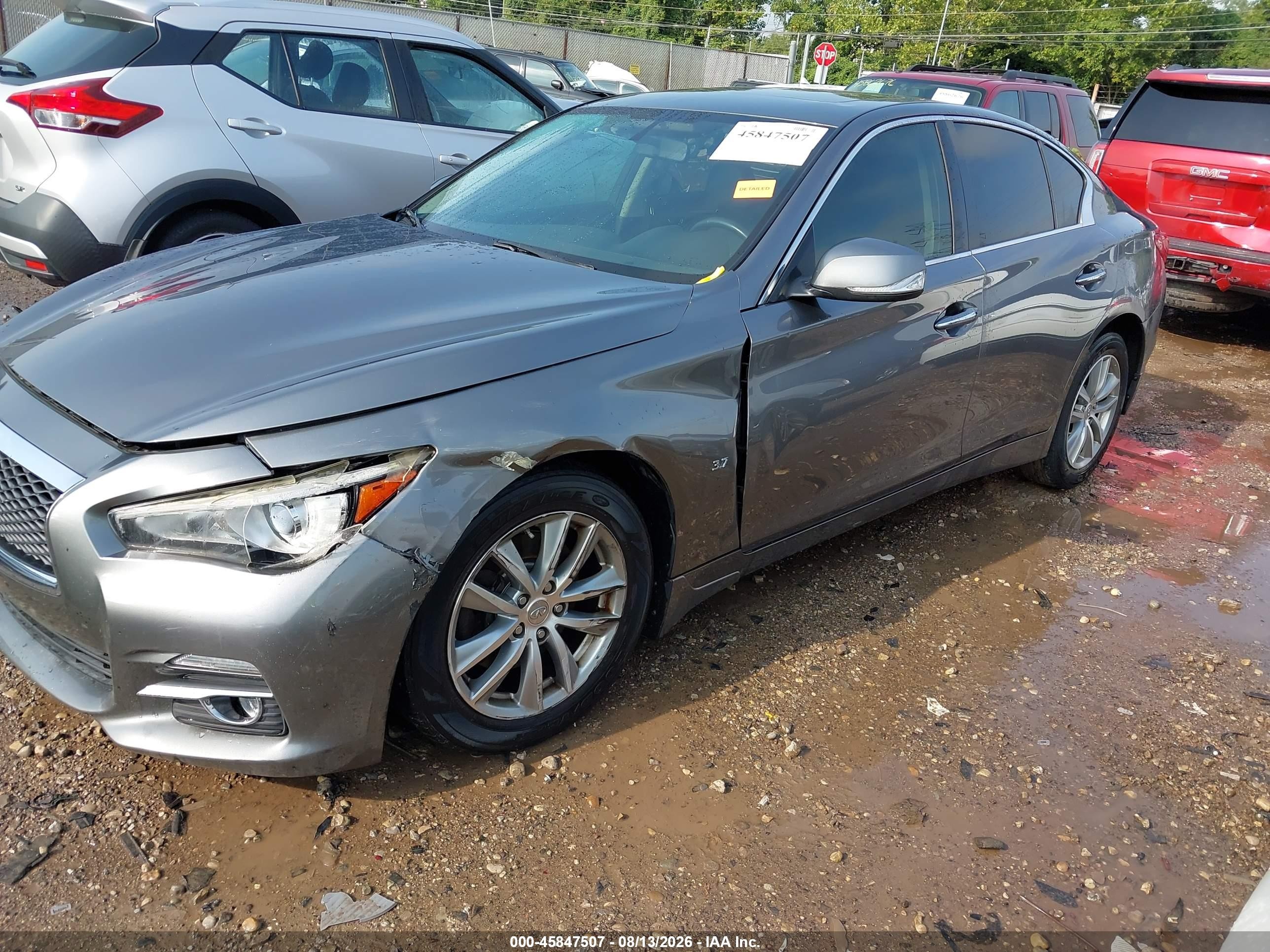 2015 Infiniti Q50   Серый vin: JN1BV7AR6FM415716