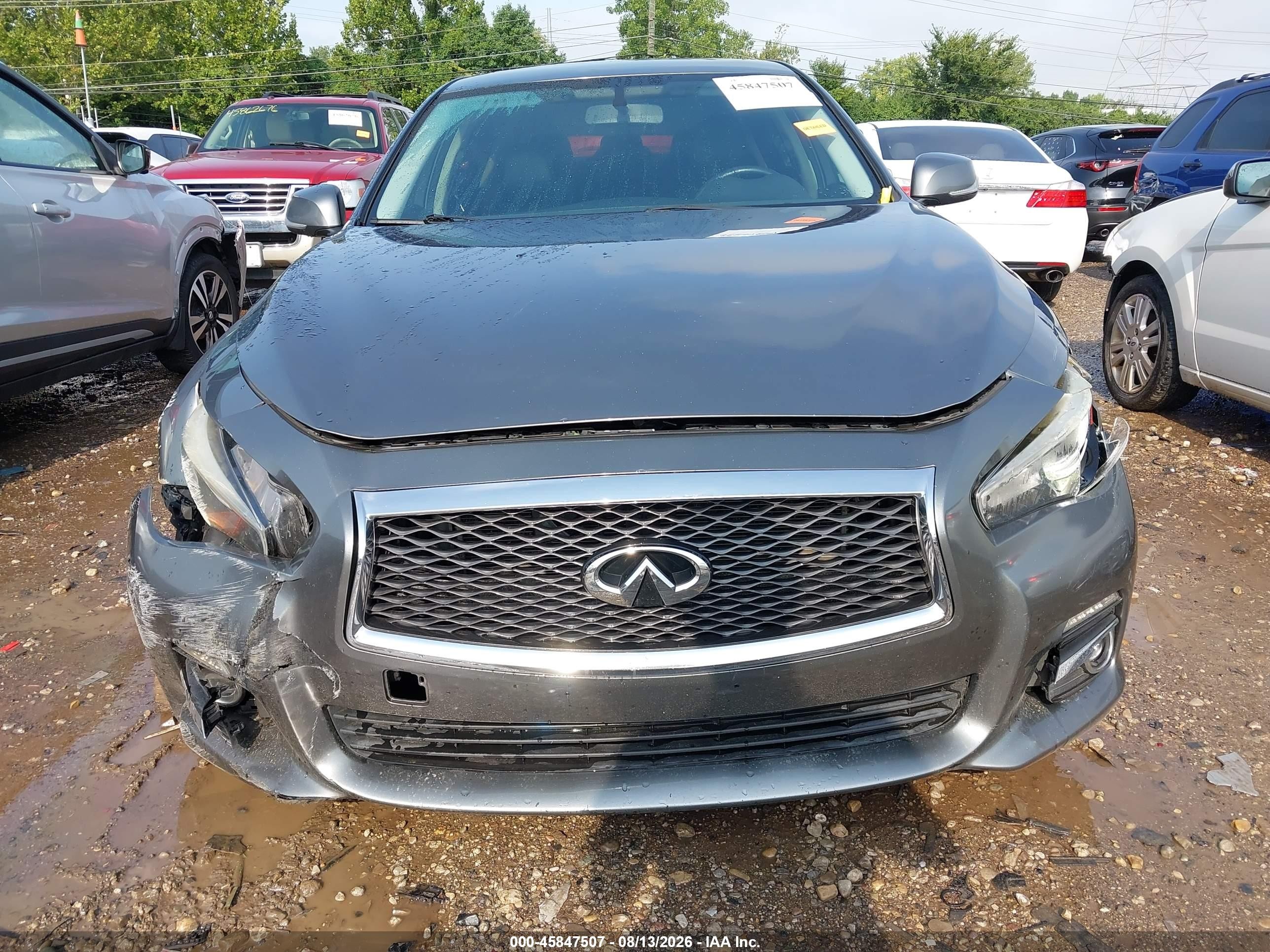 2015 Infiniti Q50   Серый vin: JN1BV7AR6FM415716