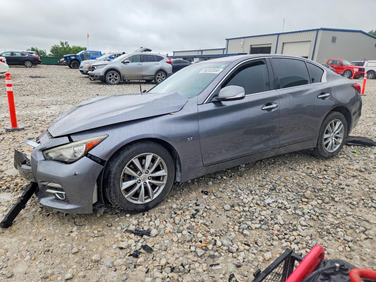 2014 Infiniti Q50 Premium Silver vin: JN1BV7AR7EM681809