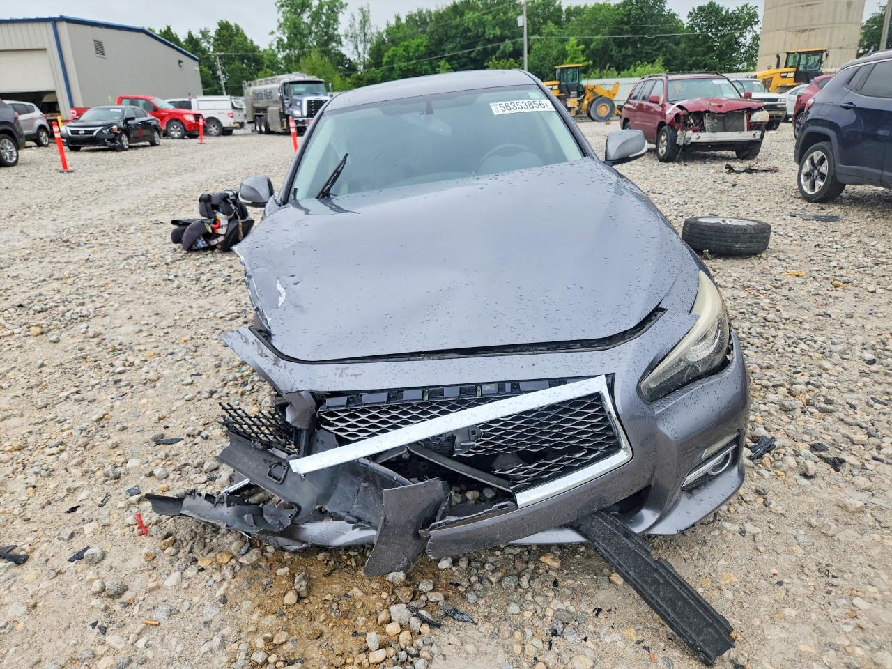 2014 Infiniti Q50 Premium Silver vin: JN1BV7AR7EM681809