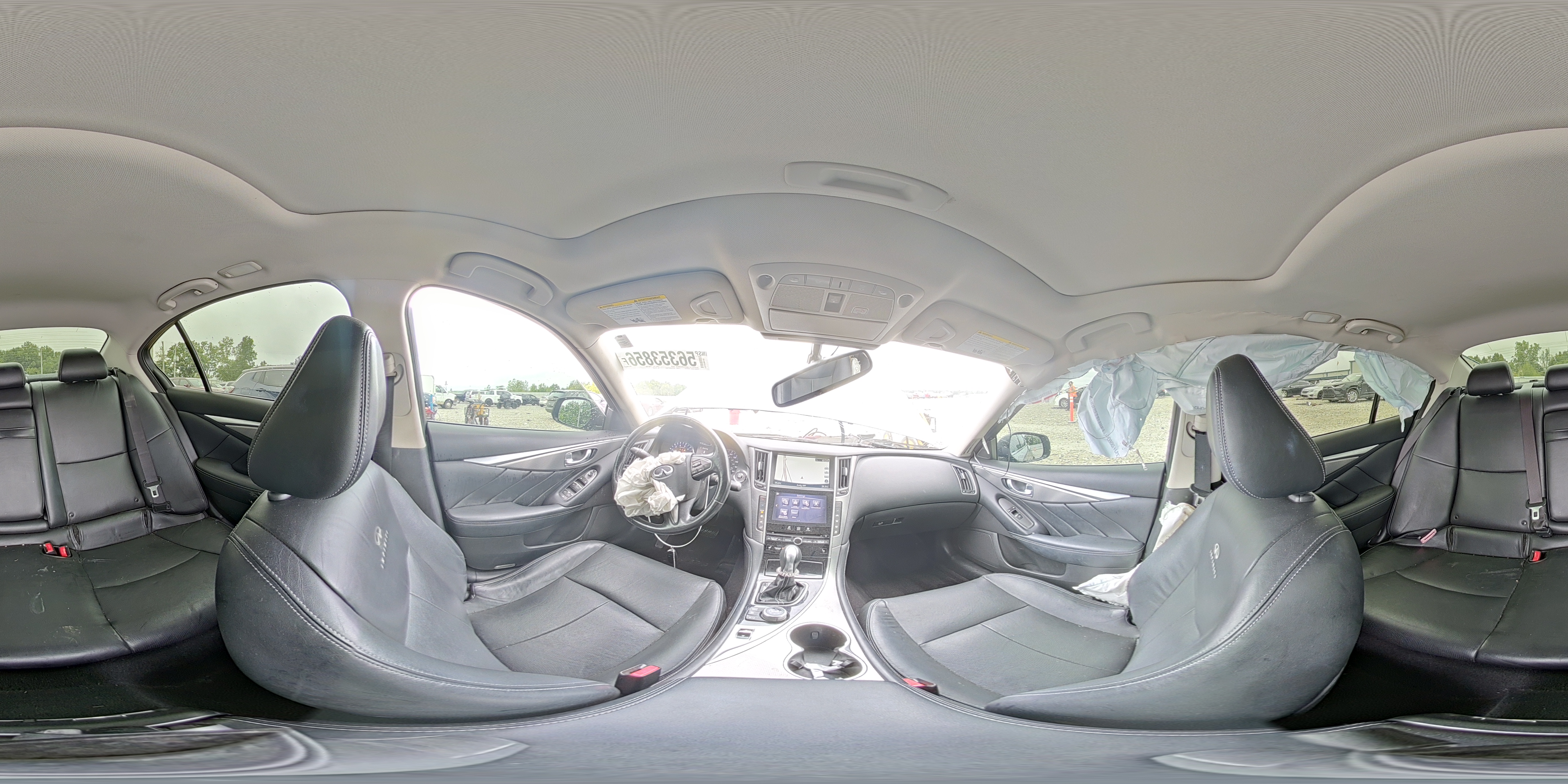 2014 Infiniti Q50 Premium Silver vin: JN1BV7AR7EM681809