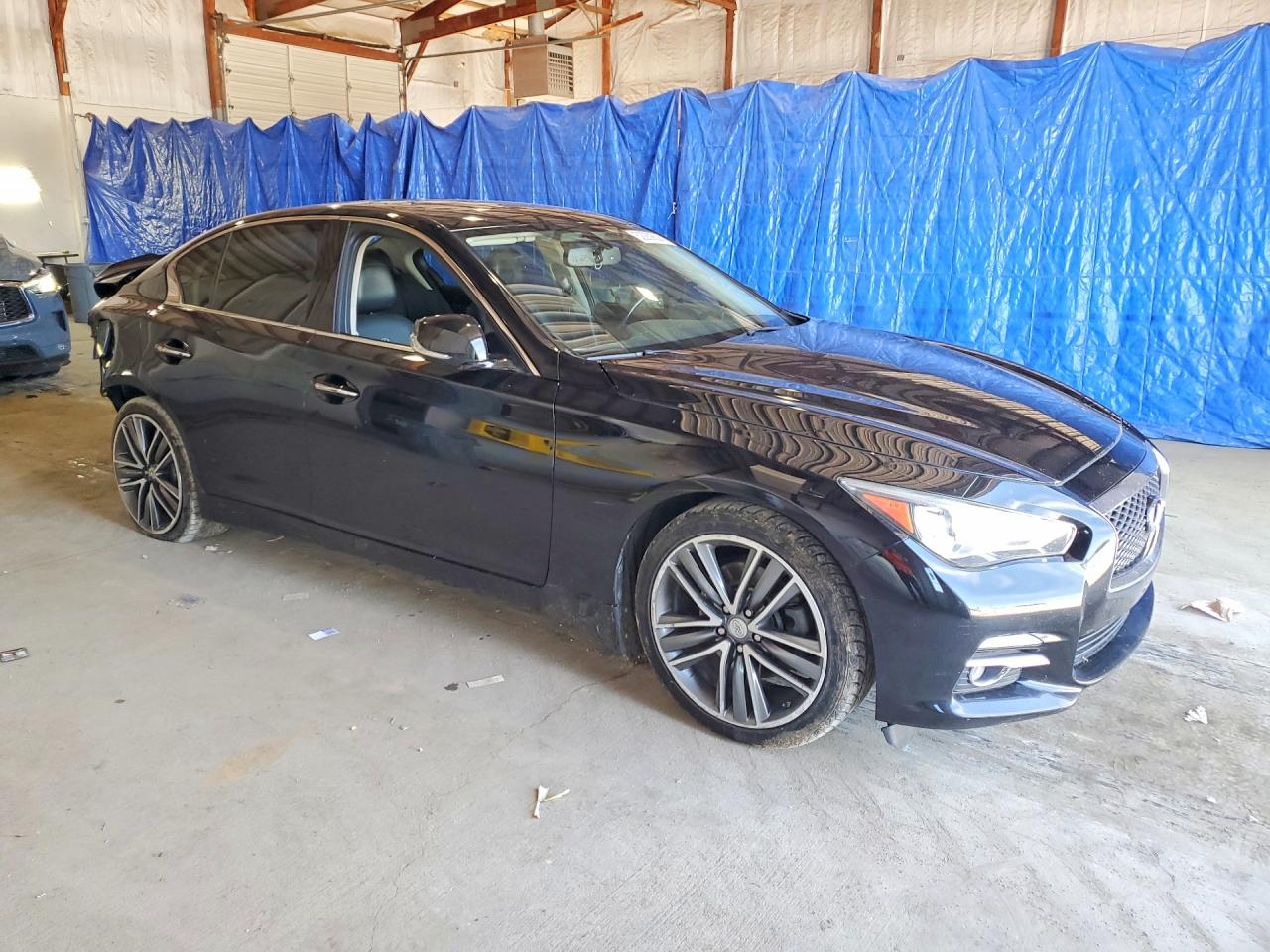 2014 Infiniti Q50 Base Black vin: JN1BV7AR7EM684502