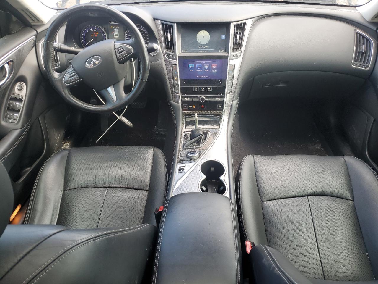 2014 Infiniti Q50 Base Silver vin: JN1BV7AR7EM685486