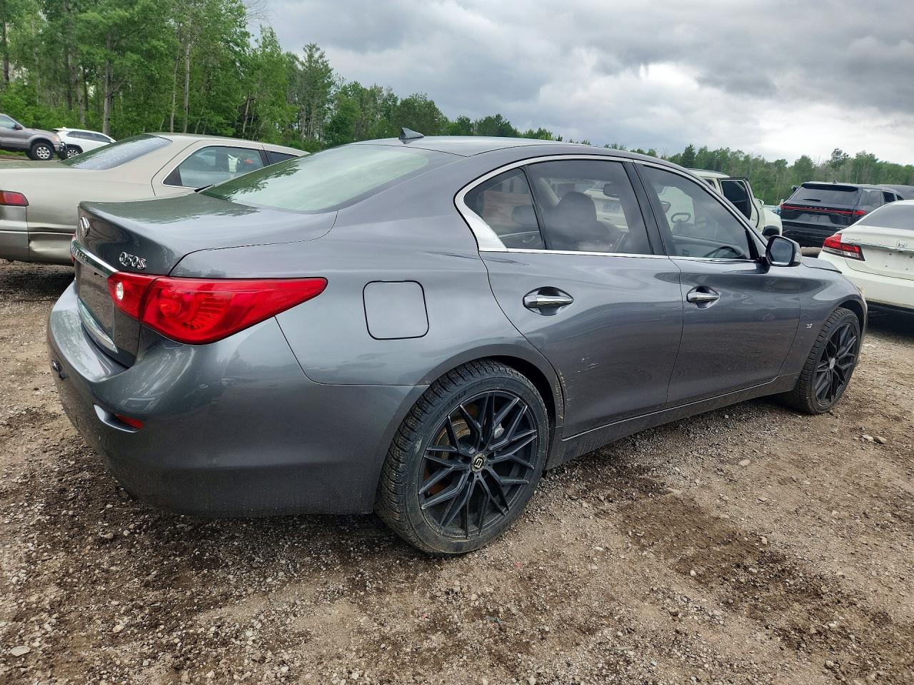 2014 Infiniti Q50 Base Серый vin: JN1BV7AR7EM685634
