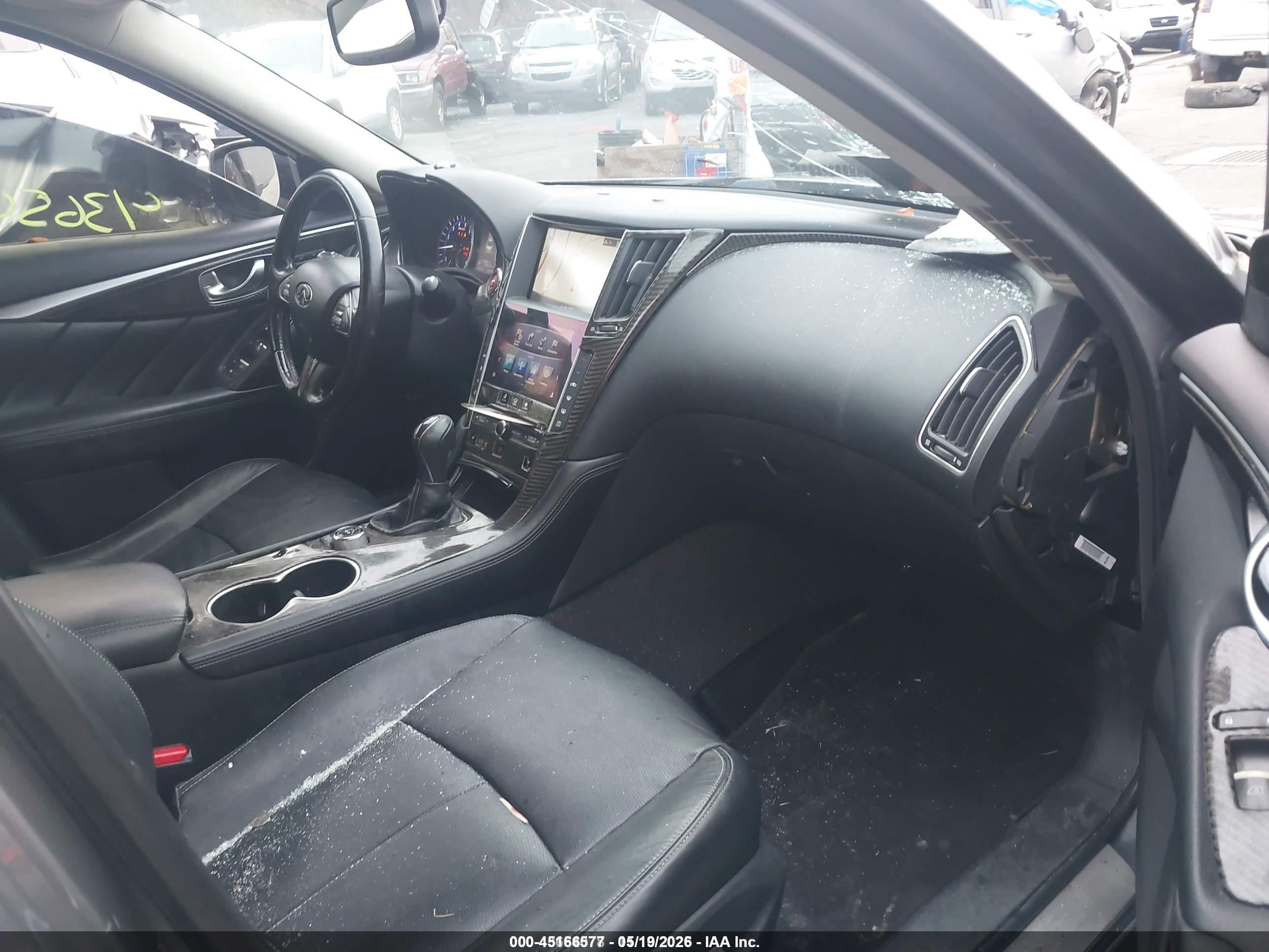 2014 Infiniti Q50 Premium Gray vin: JN1BV7AR7EM687223