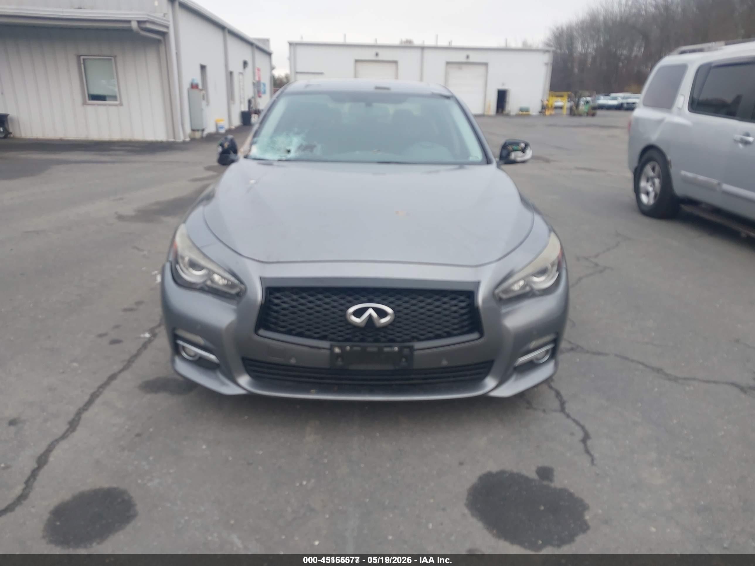 2014 Infiniti Q50 Premium Gray vin: JN1BV7AR7EM687223