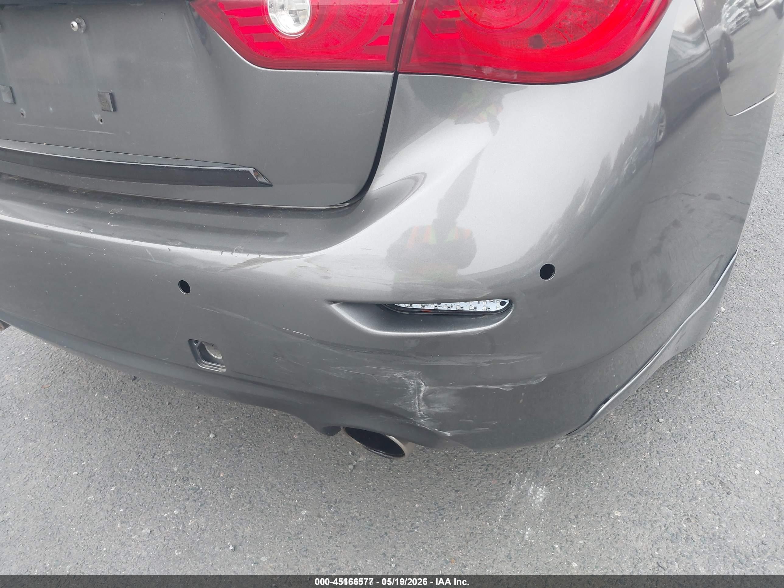 2014 Infiniti Q50 Premium Gray vin: JN1BV7AR7EM687223