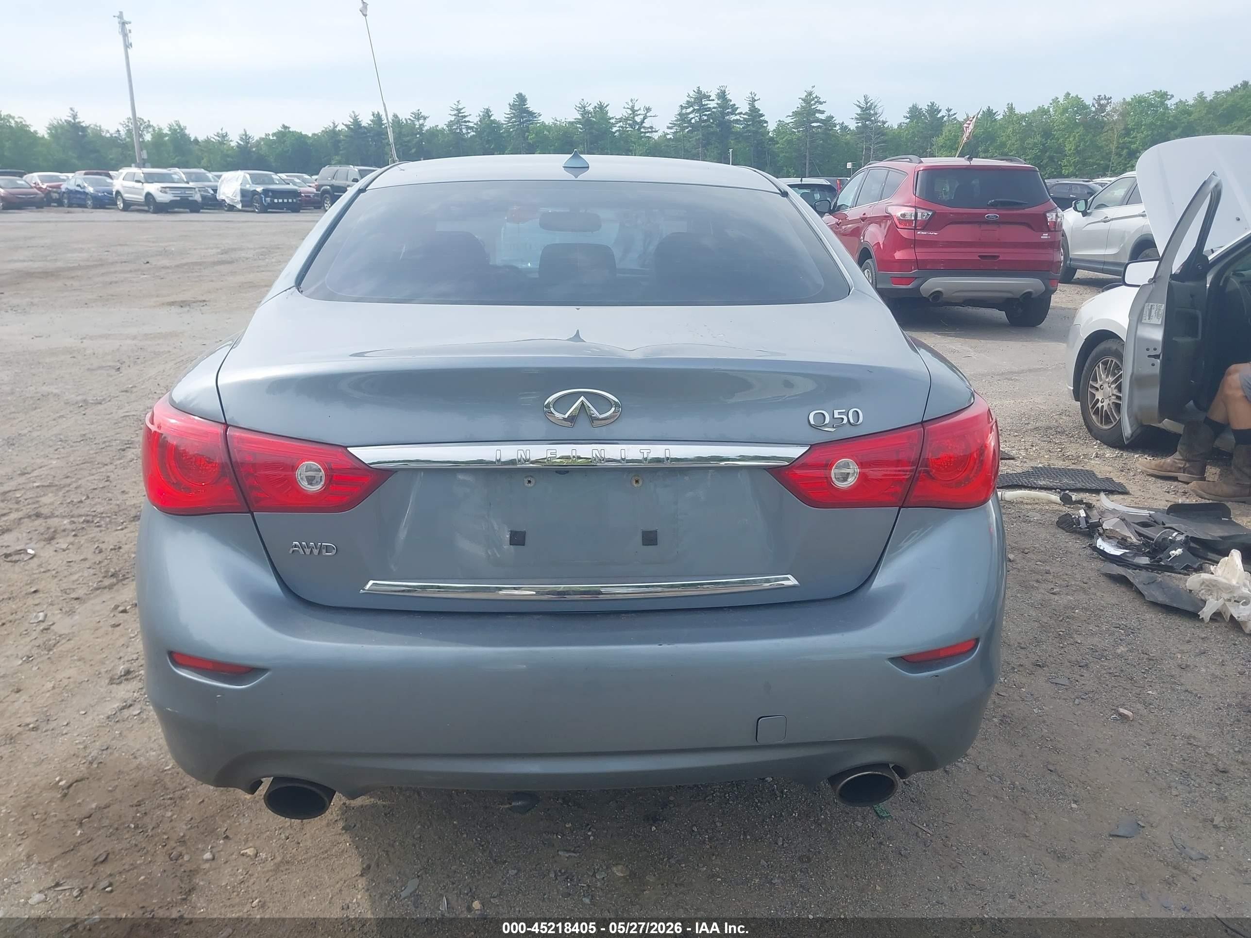 2014 Infiniti Q50 Premium Blue vin: JN1BV7AR7EM688971