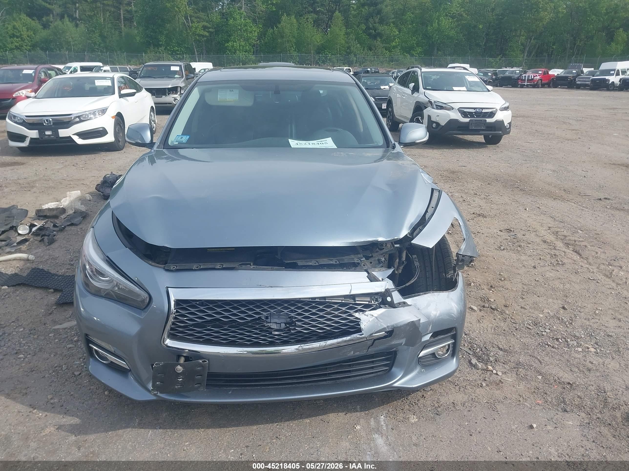 2014 Infiniti Q50 Premium Blue vin: JN1BV7AR7EM688971