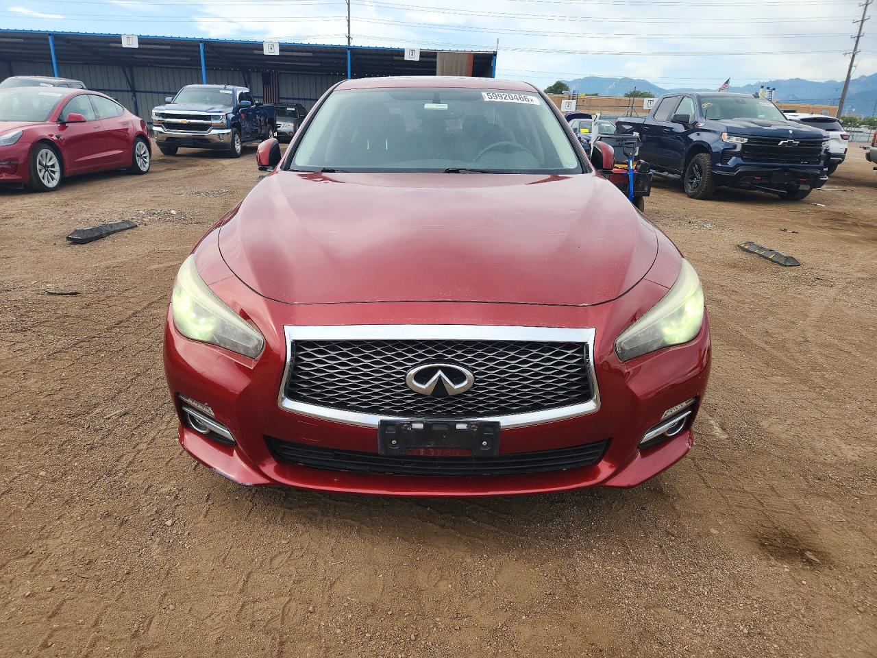 2014 Infiniti Q50 Premium Red vin: JN1BV7AR7EM693099