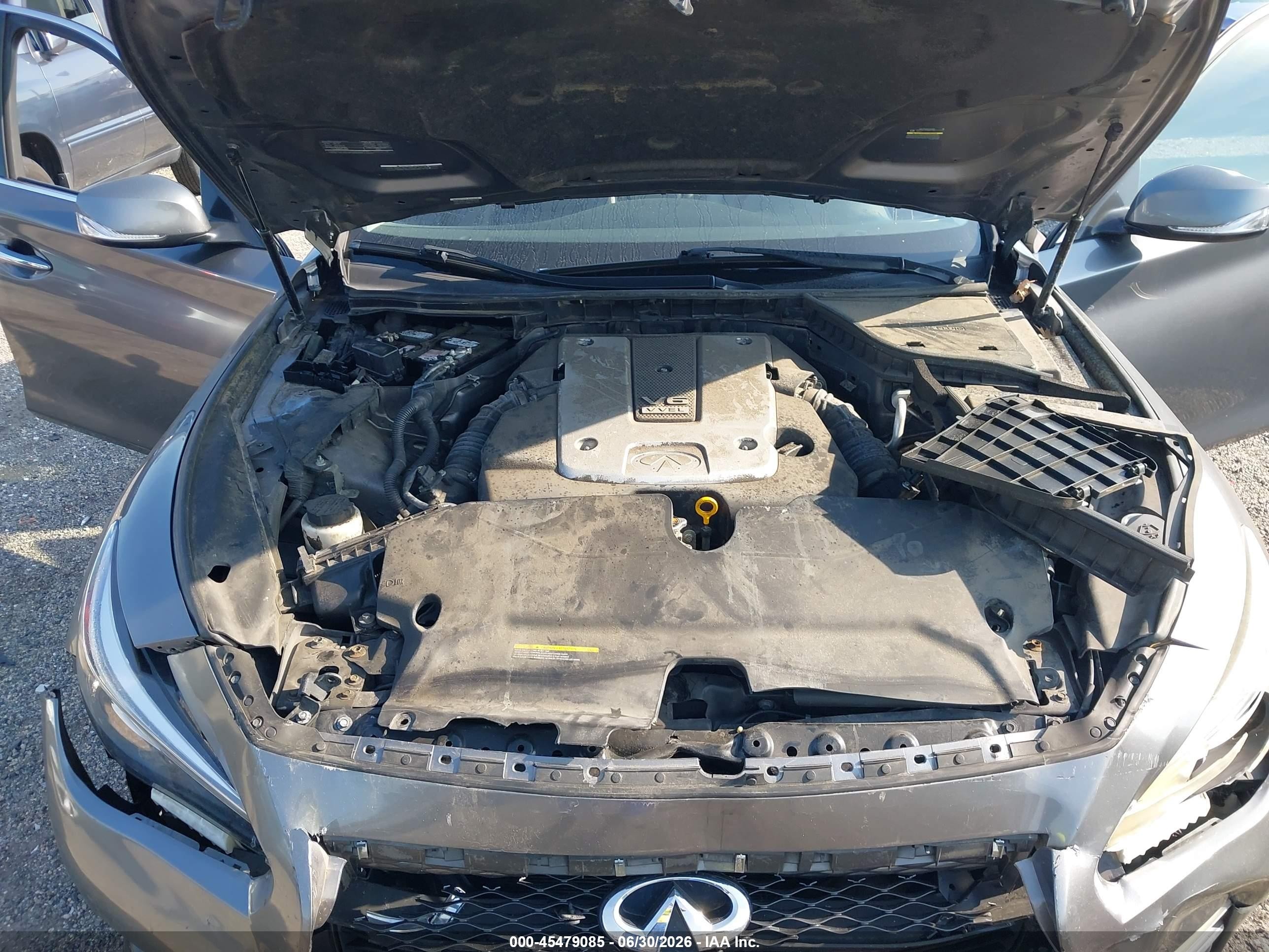 2014 Infiniti Q50 Premium Gray vin: JN1BV7AR7EM693944
