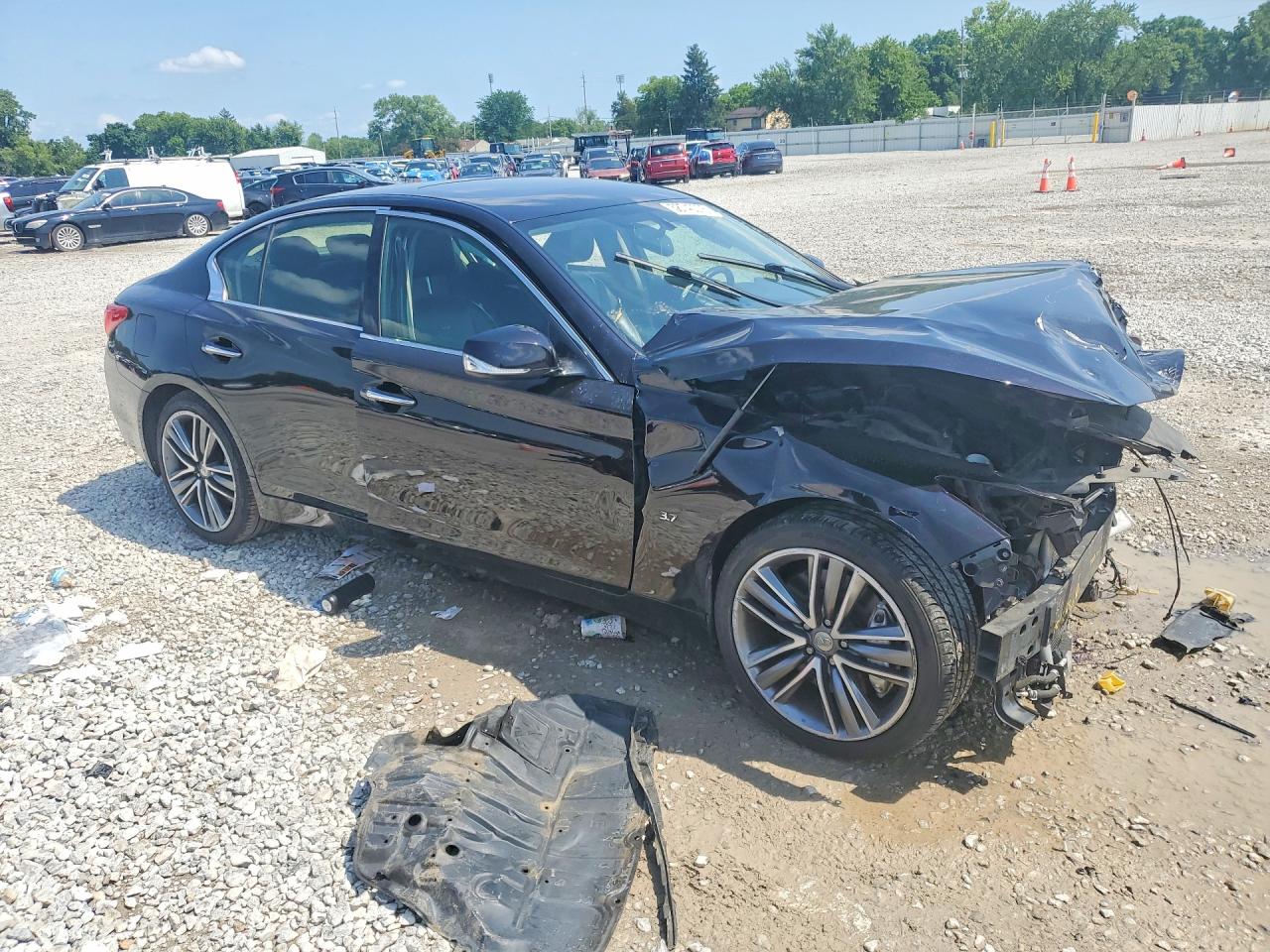 2014 Infiniti Q50 Sport Black vin: JN1BV7AR7EM698853