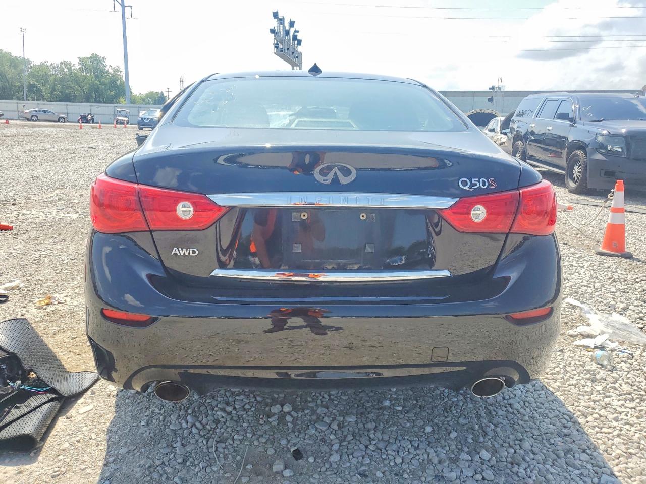 2014 Infiniti Q50 Sport Black vin: JN1BV7AR7EM698853