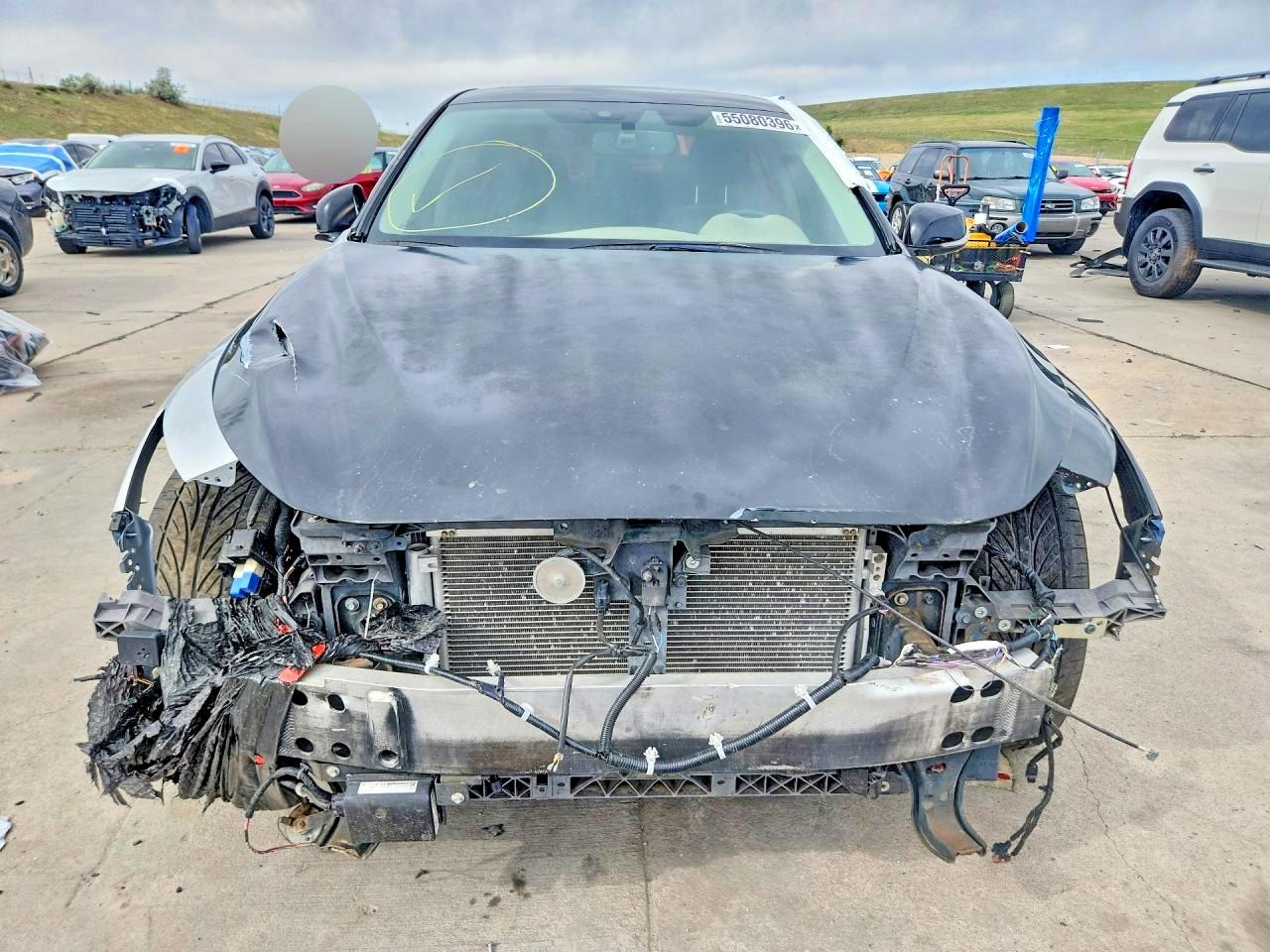 2014 Infiniti Q50 Sport Черный vin: JN1BV7AR7EM700245