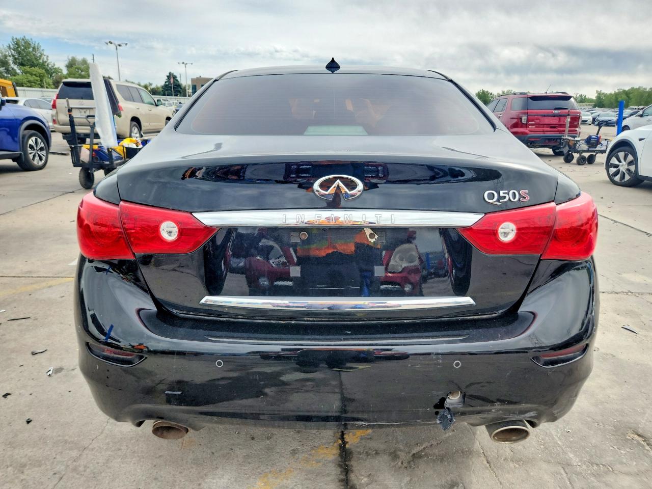 2014 Infiniti Q50 Sport Черный vin: JN1BV7AR7EM700245