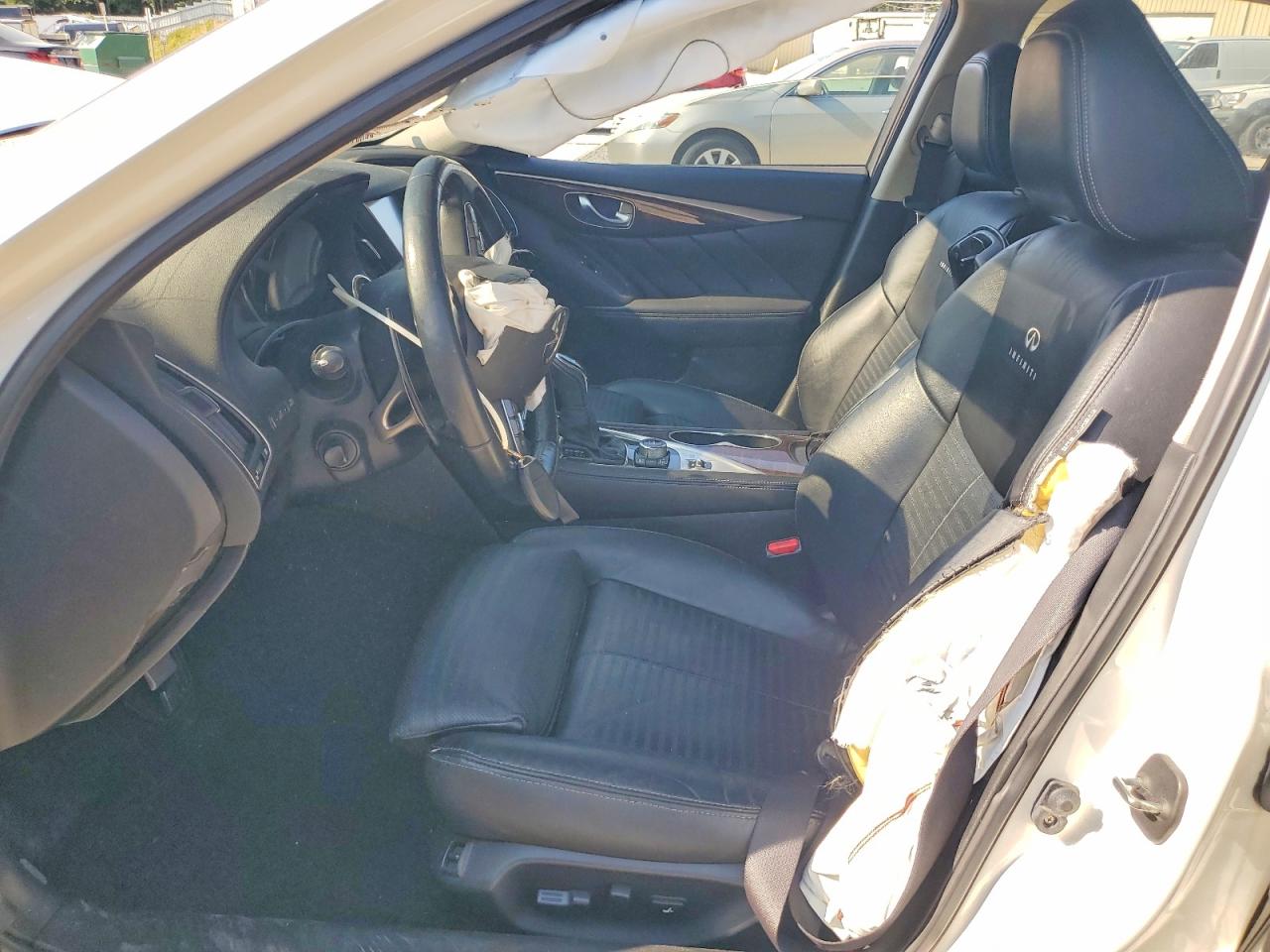 2014 Infiniti Q50 Sport White vin: JN1BV7AR7EM701881