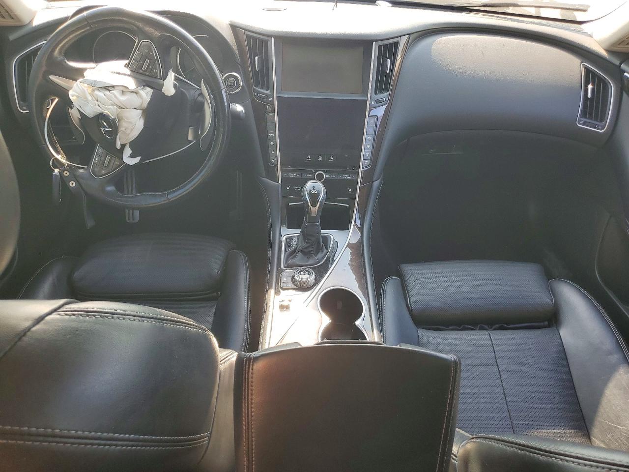 2014 Infiniti Q50 Sport White vin: JN1BV7AR7EM701881