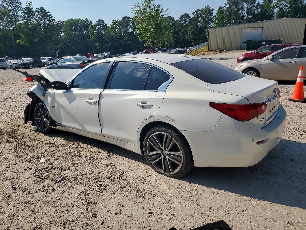 2014 Infiniti Q50 Sport White vin: JN1BV7AR7EM701881
