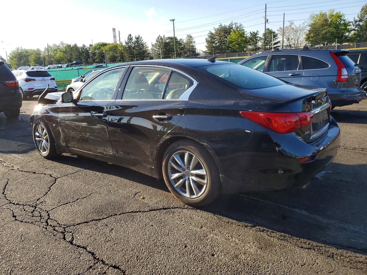 2014 Infiniti Q50 Premium Black vin: JN1BV7AR7EM702416