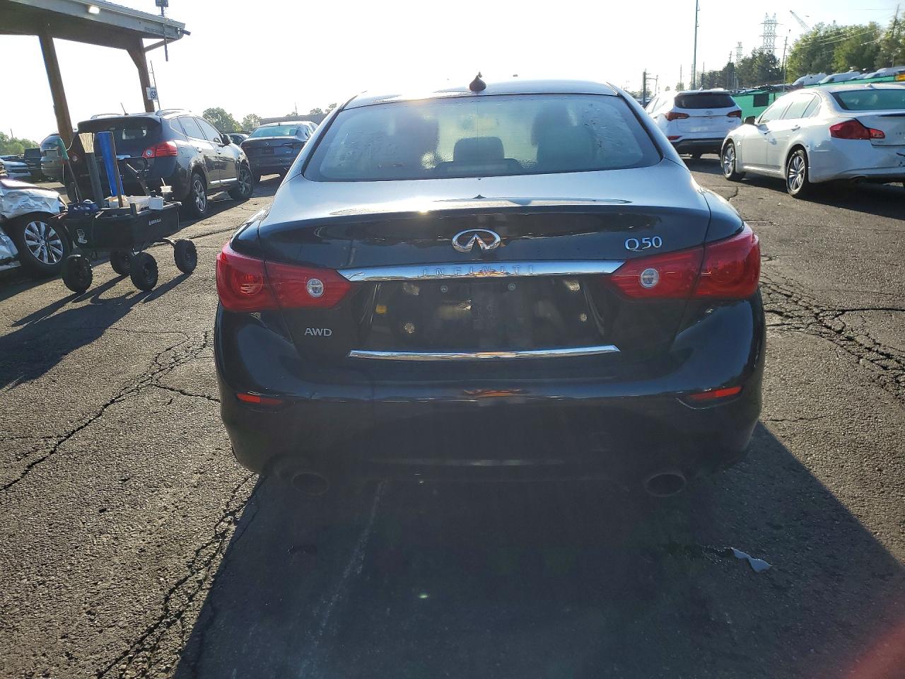 2014 Infiniti Q50 Premium Black vin: JN1BV7AR7EM702416