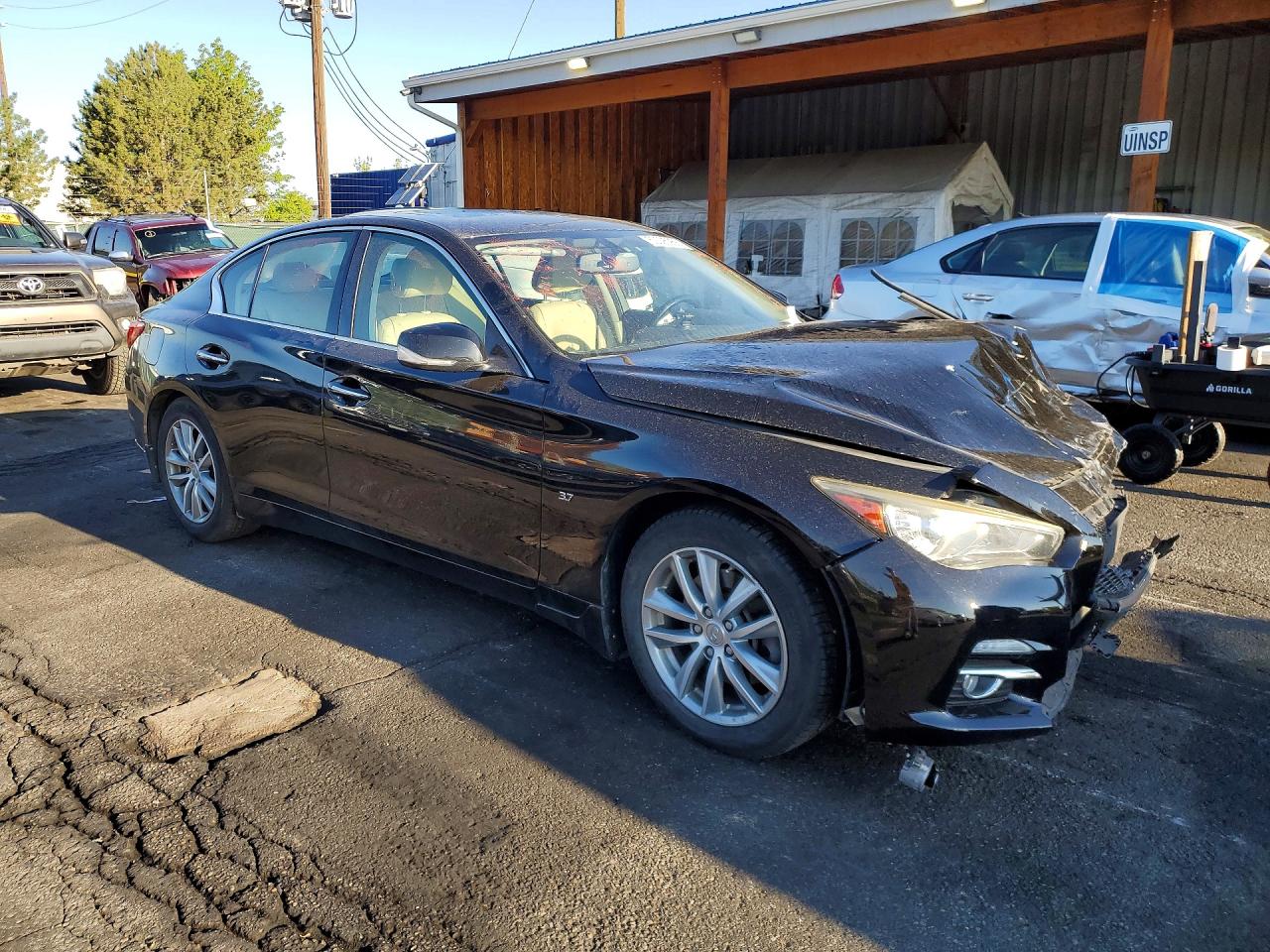 2014 Infiniti Q50 Premium Black vin: JN1BV7AR7EM702416