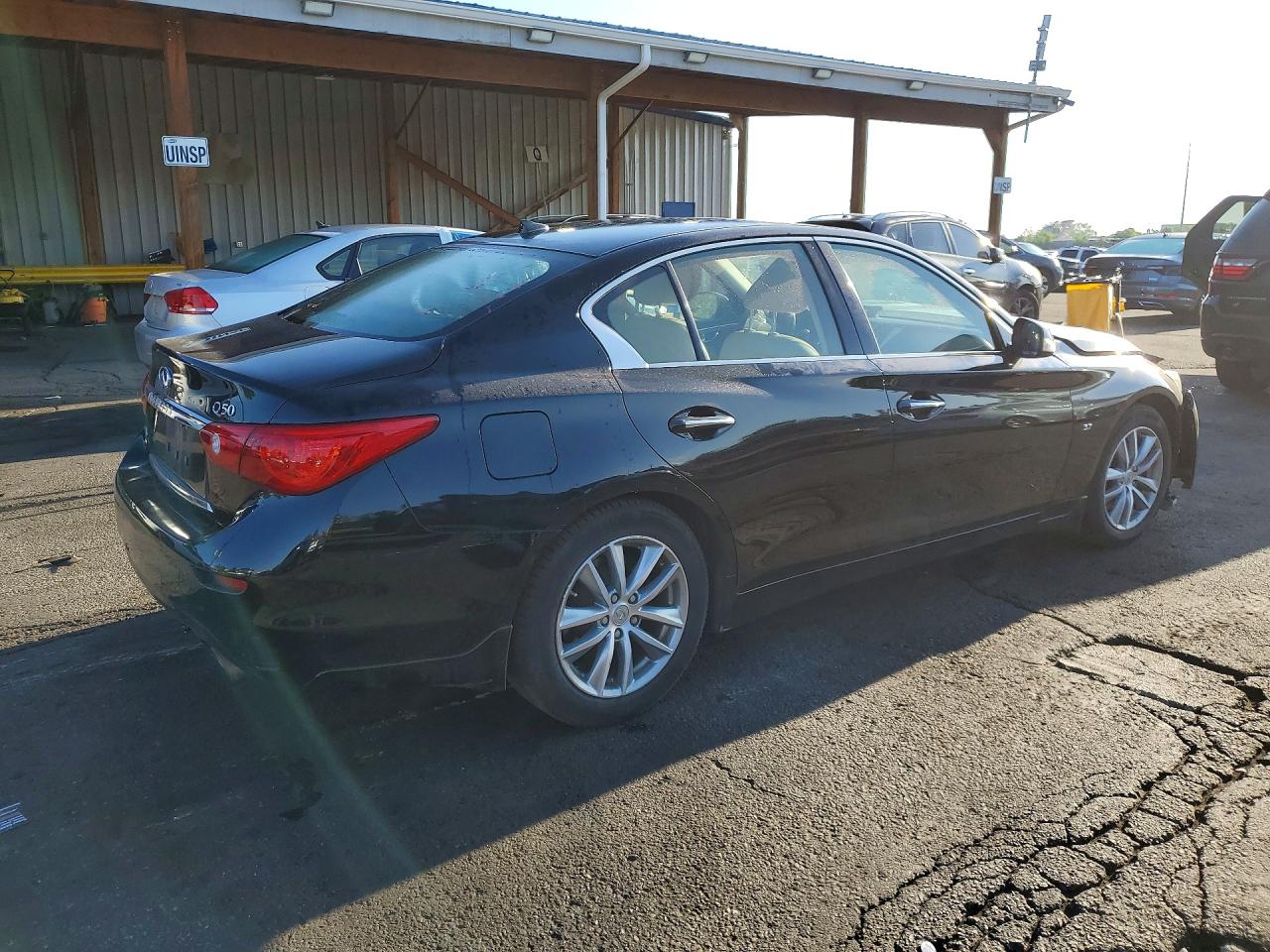 2014 Infiniti Q50 Premium Black vin: JN1BV7AR7EM702416