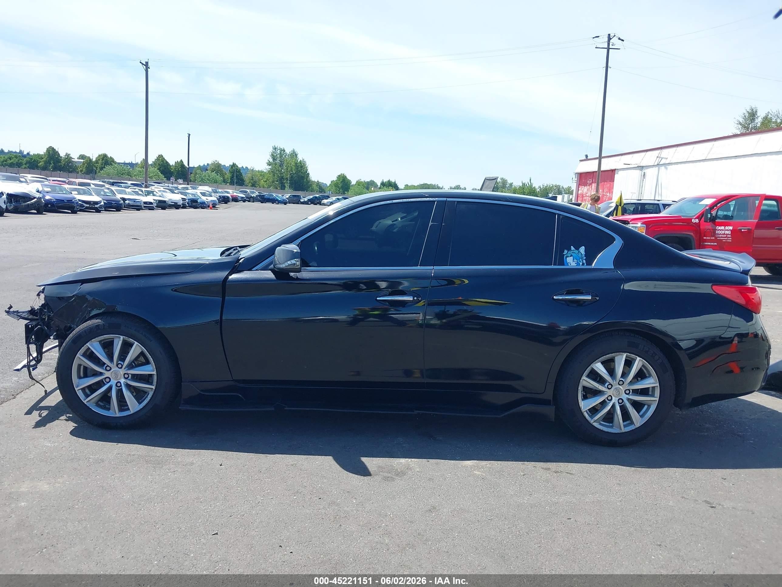 2014 Infiniti Q50 Premium Black vin: JN1BV7AR7EM704828