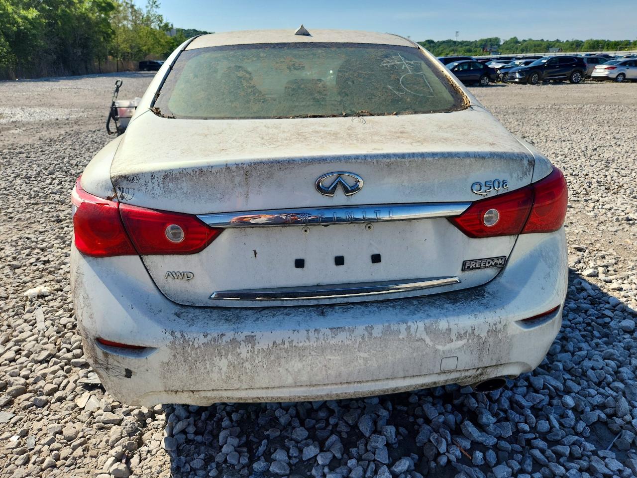 2015 Infiniti Q50 Base White vin: JN1BV7AR7FM400965