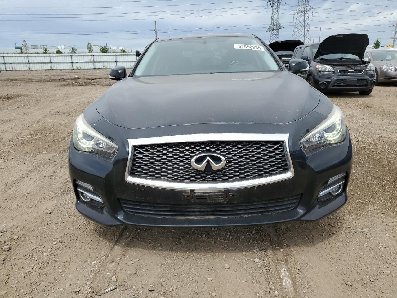 2015 Infiniti Q50 Base Black vin: JN1BV7AR7FM401050