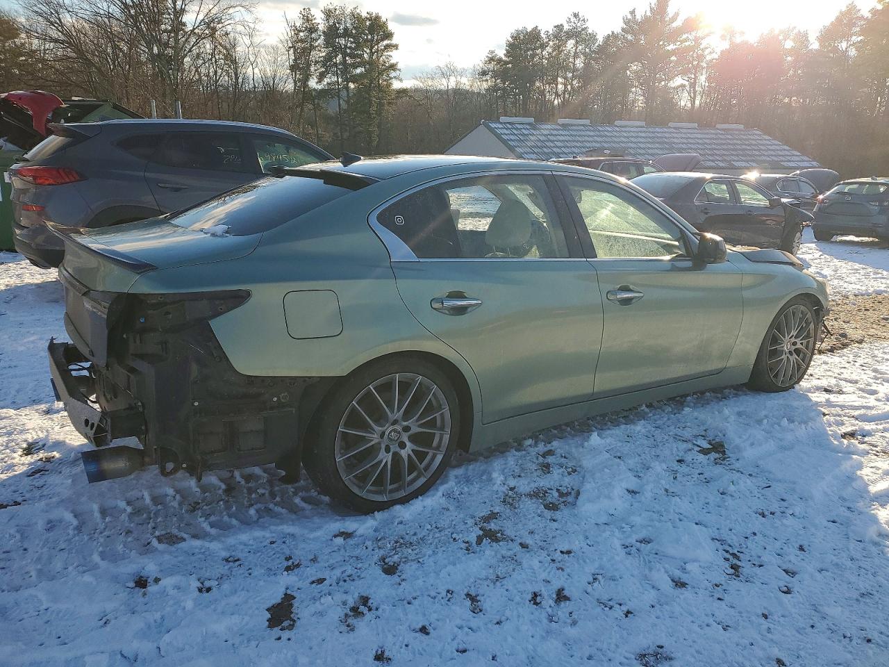 2015 Infiniti Q50 Base Зеленый vin: JN1BV7AR7FM401243