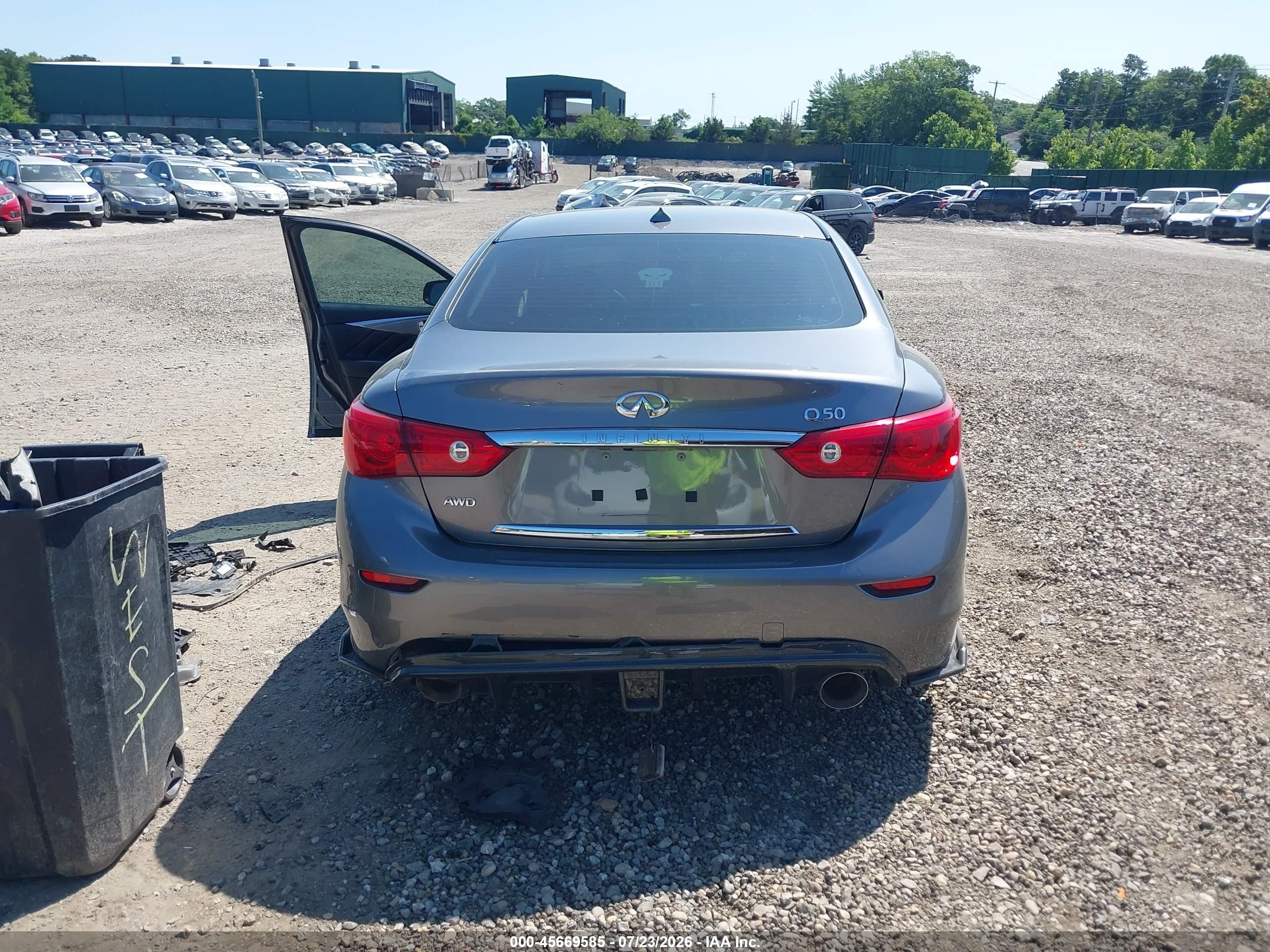 2015 Infiniti Q50 Premium Gray vin: JN1BV7AR7FM401307