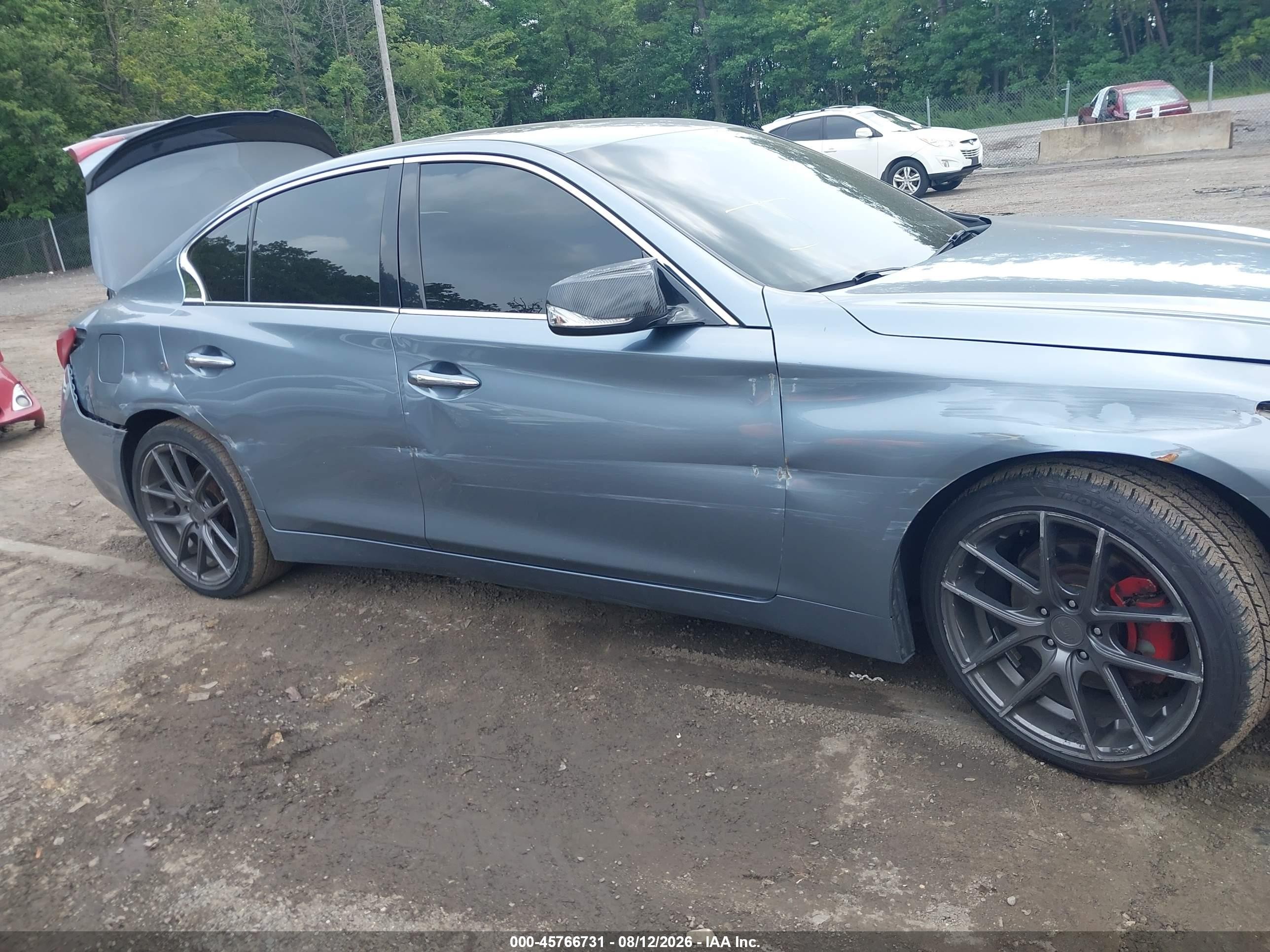 2015 Infiniti Q50 Premium Gray vin: JN1BV7AR7FM402358