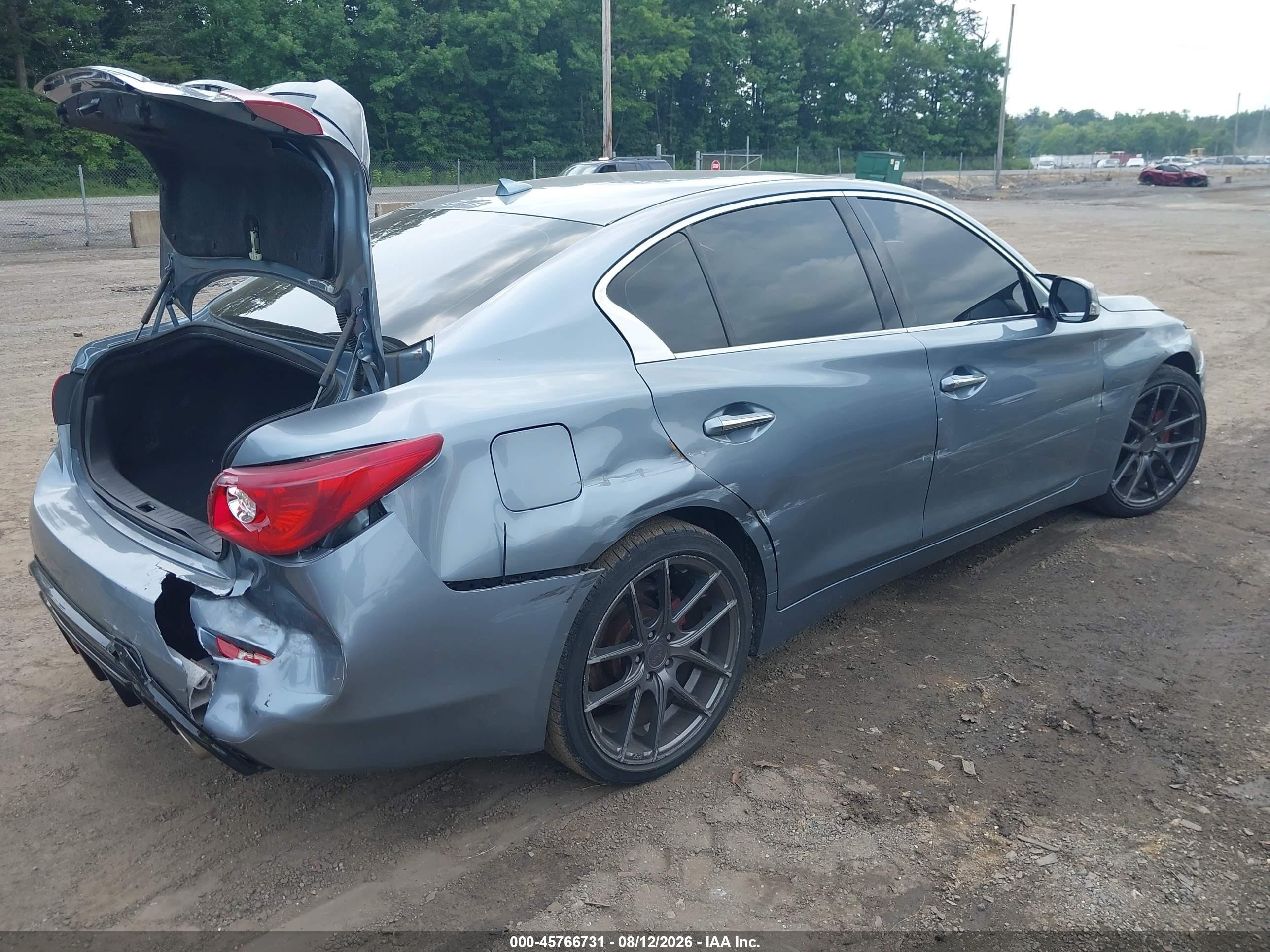 2015 Infiniti Q50 Premium Gray vin: JN1BV7AR7FM402358