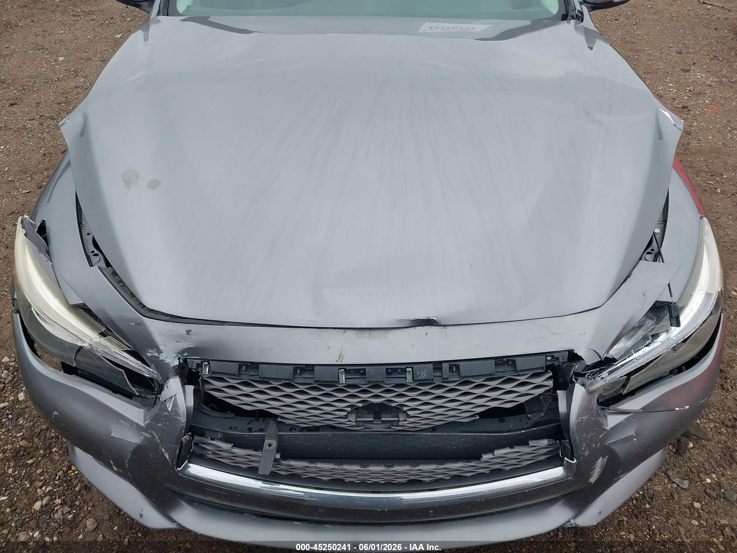2015 Infiniti Q50 Premium Серый vin: JN1BV7AR7FM407480