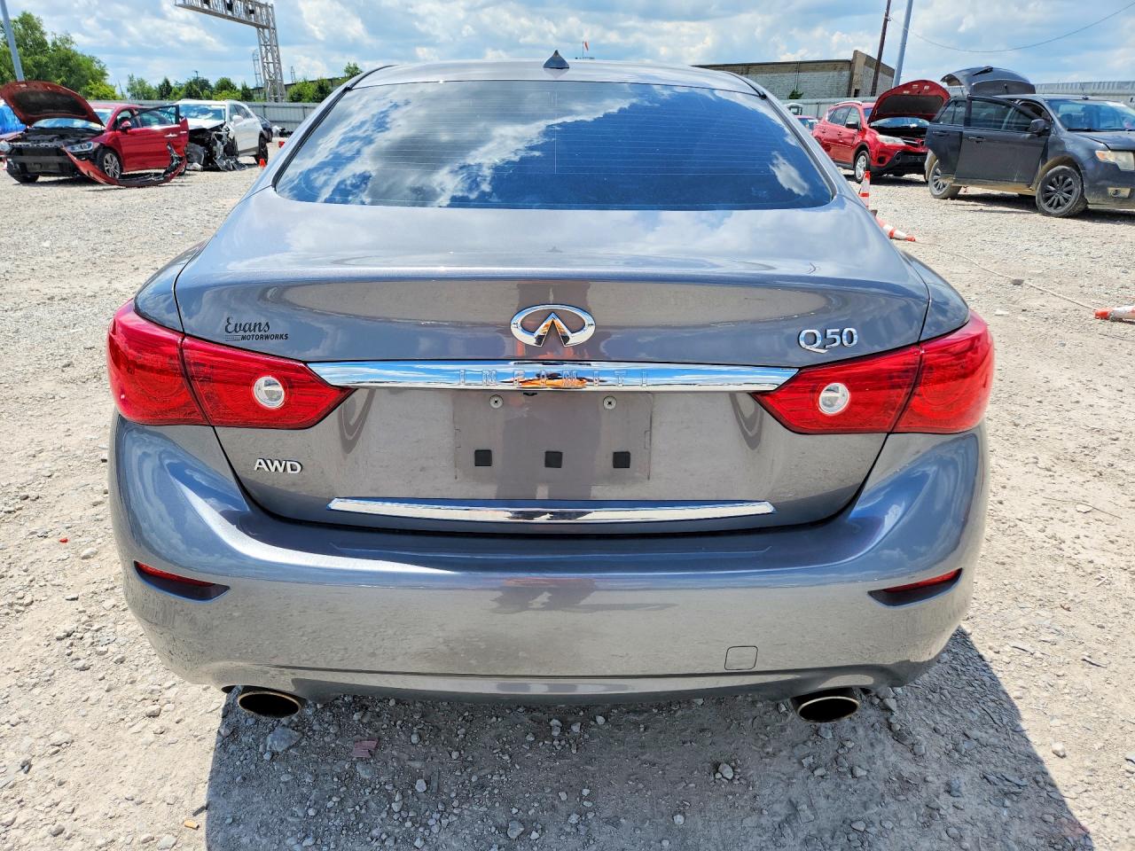 2015 Infiniti Q50 Premium Gray vin: JN1BV7AR7FM408533