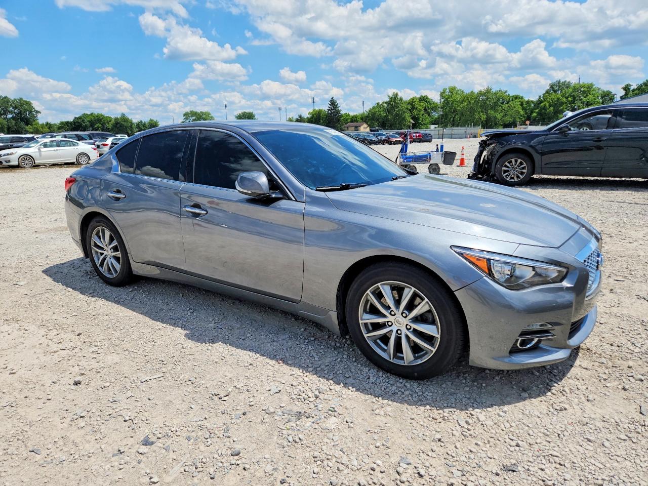 2015 Infiniti Q50 Premium Gray vin: JN1BV7AR7FM408533