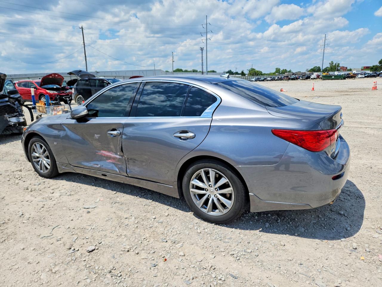 2015 Infiniti Q50 Premium Gray vin: JN1BV7AR7FM408533