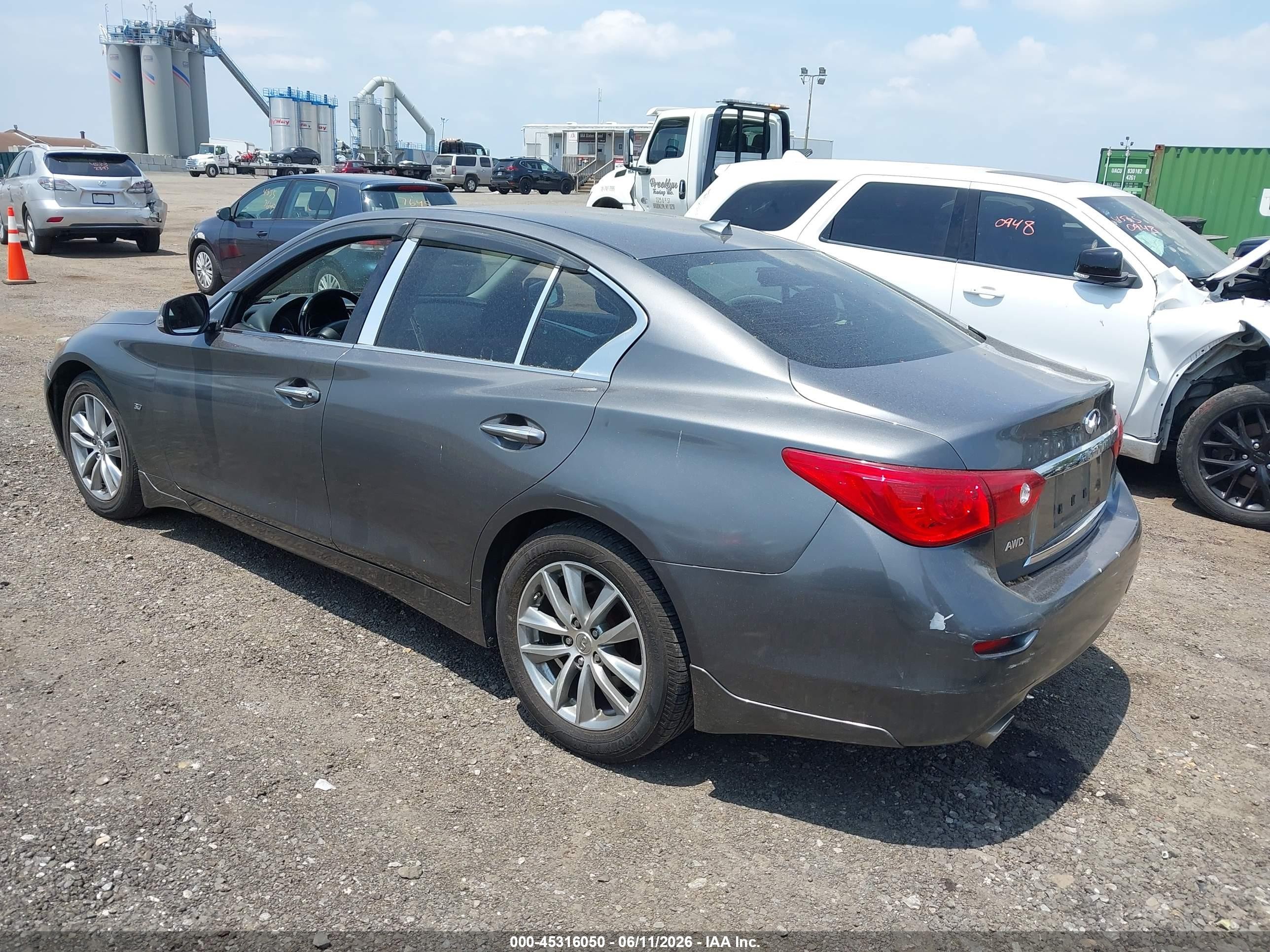 2015 Infiniti Q50   Gray vin: JN1BV7AR7FM412663