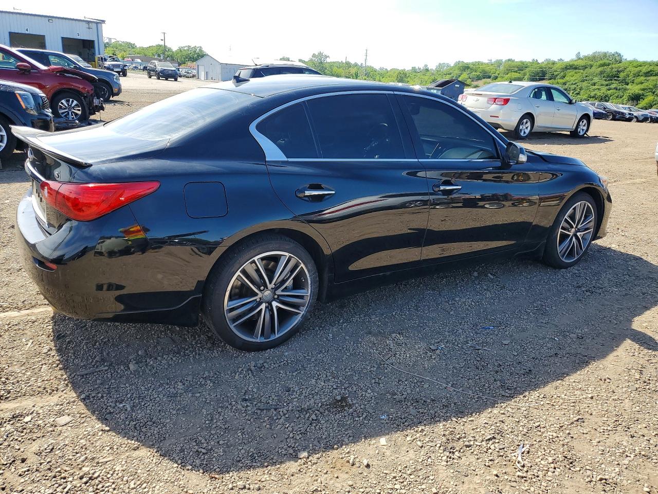 2015 Infiniti Q50 Sport Black vin: JN1BV7AR7FM414722