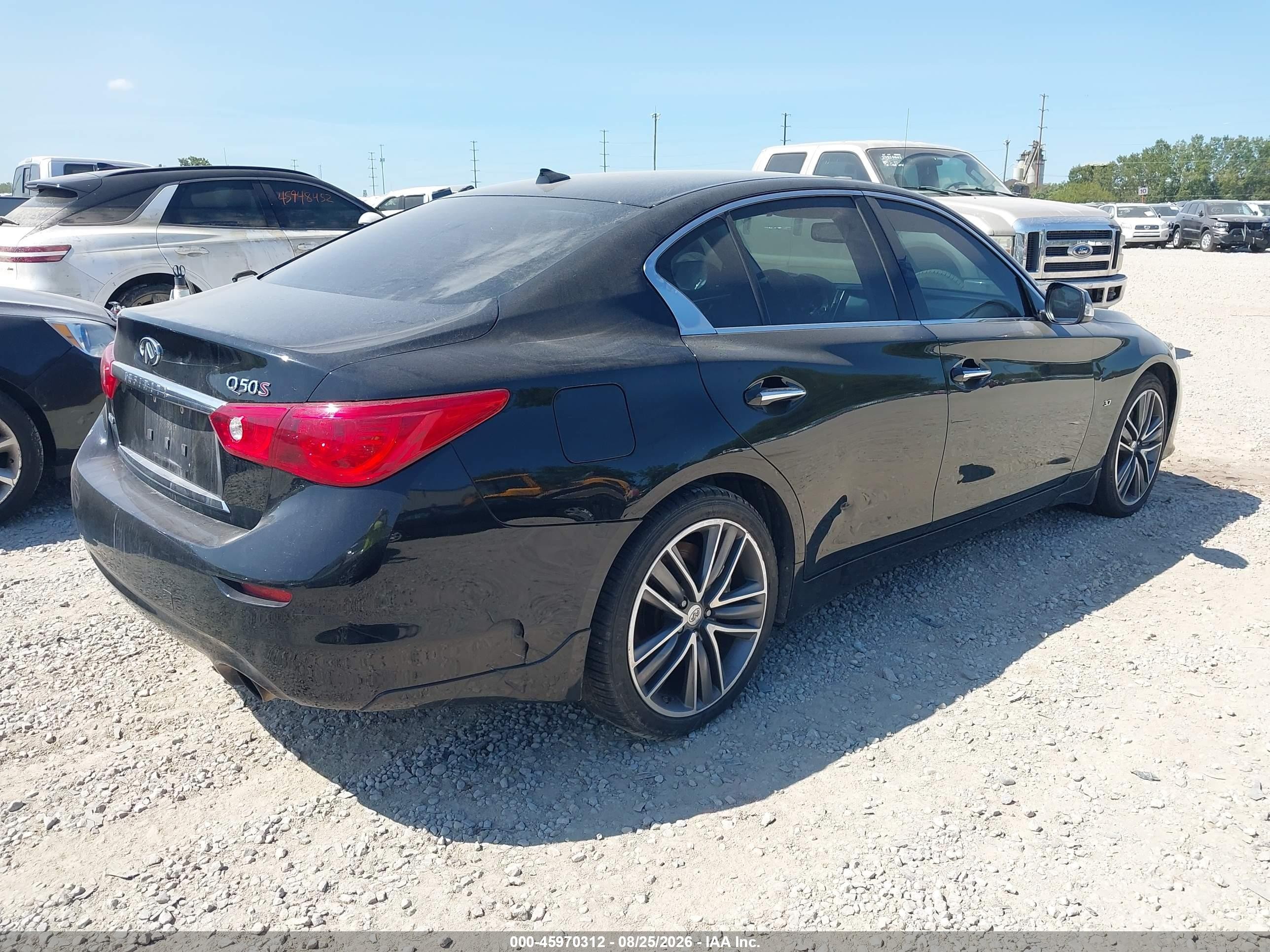 2015 Infiniti Q50 Sport Black vin: JN1BV7AR7FM417765