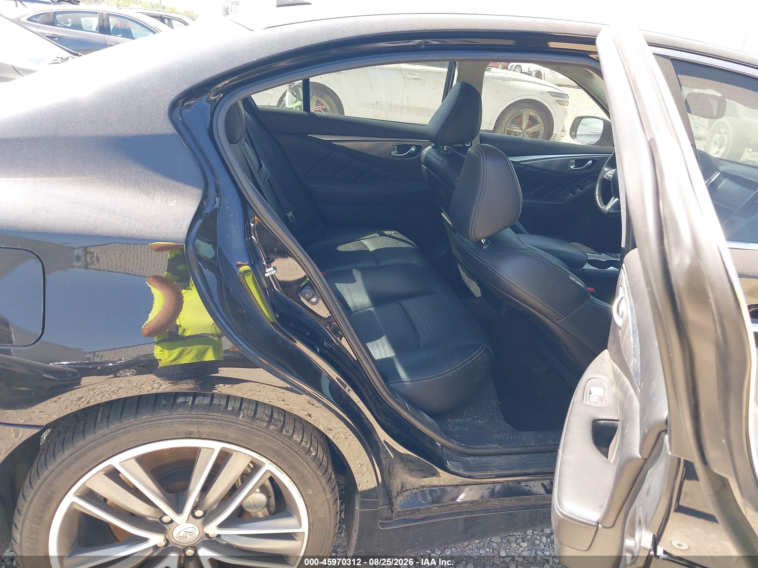 2015 Infiniti Q50 Sport Black vin: JN1BV7AR7FM417765