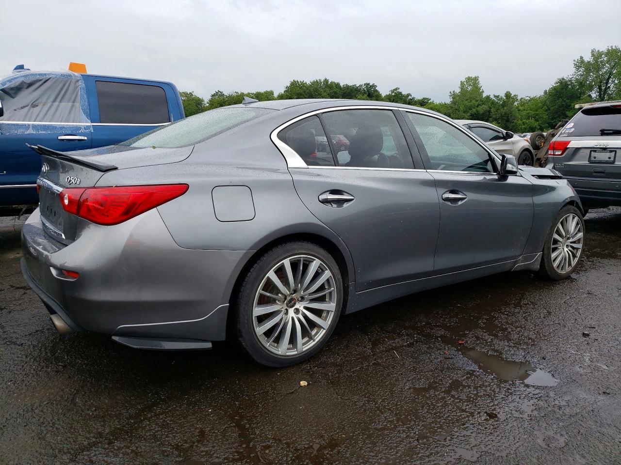 2015 Infiniti Q50 Base Gray vin: JN1BV7AR7FM423761