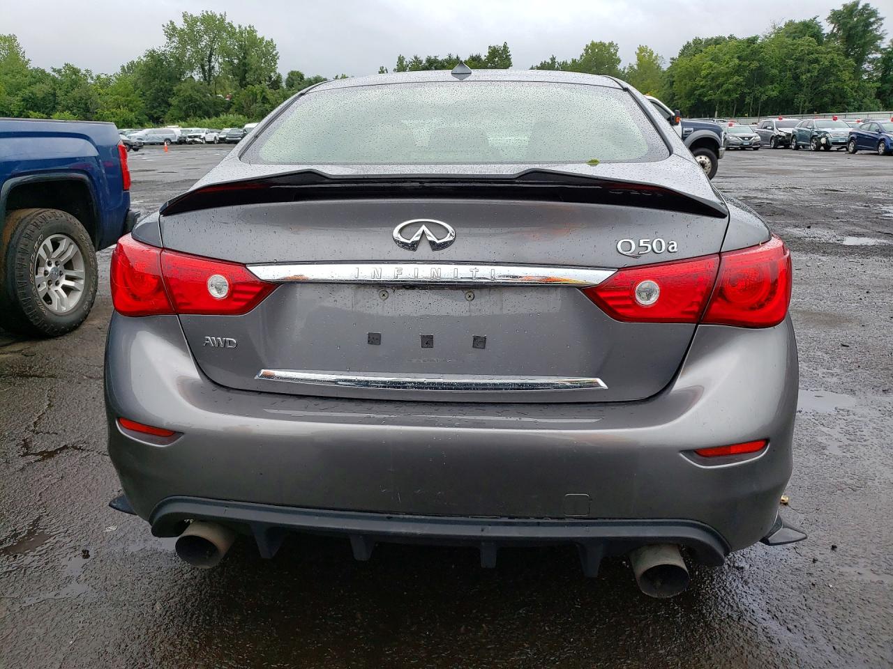 2015 Infiniti Q50 Base Gray vin: JN1BV7AR7FM423761
