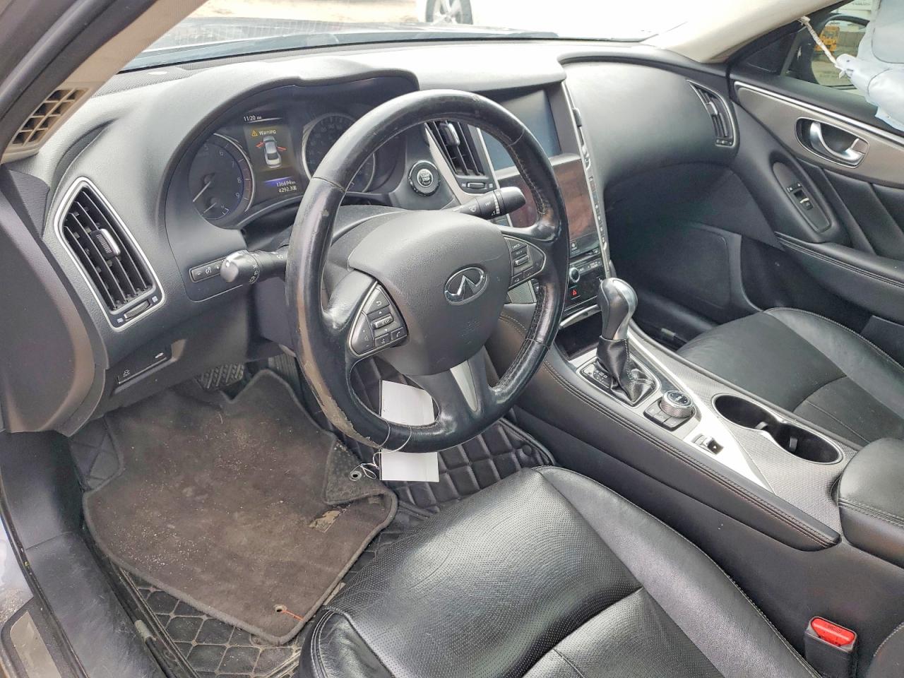 2014 Infiniti Q50 Base Gray vin: JN1BV7AR8EM681933
