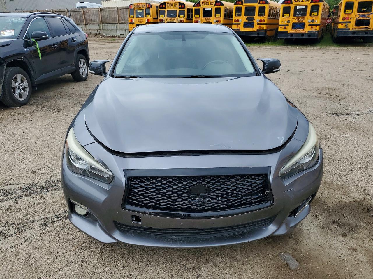 2014 Infiniti Q50 Base Gray vin: JN1BV7AR8EM681933