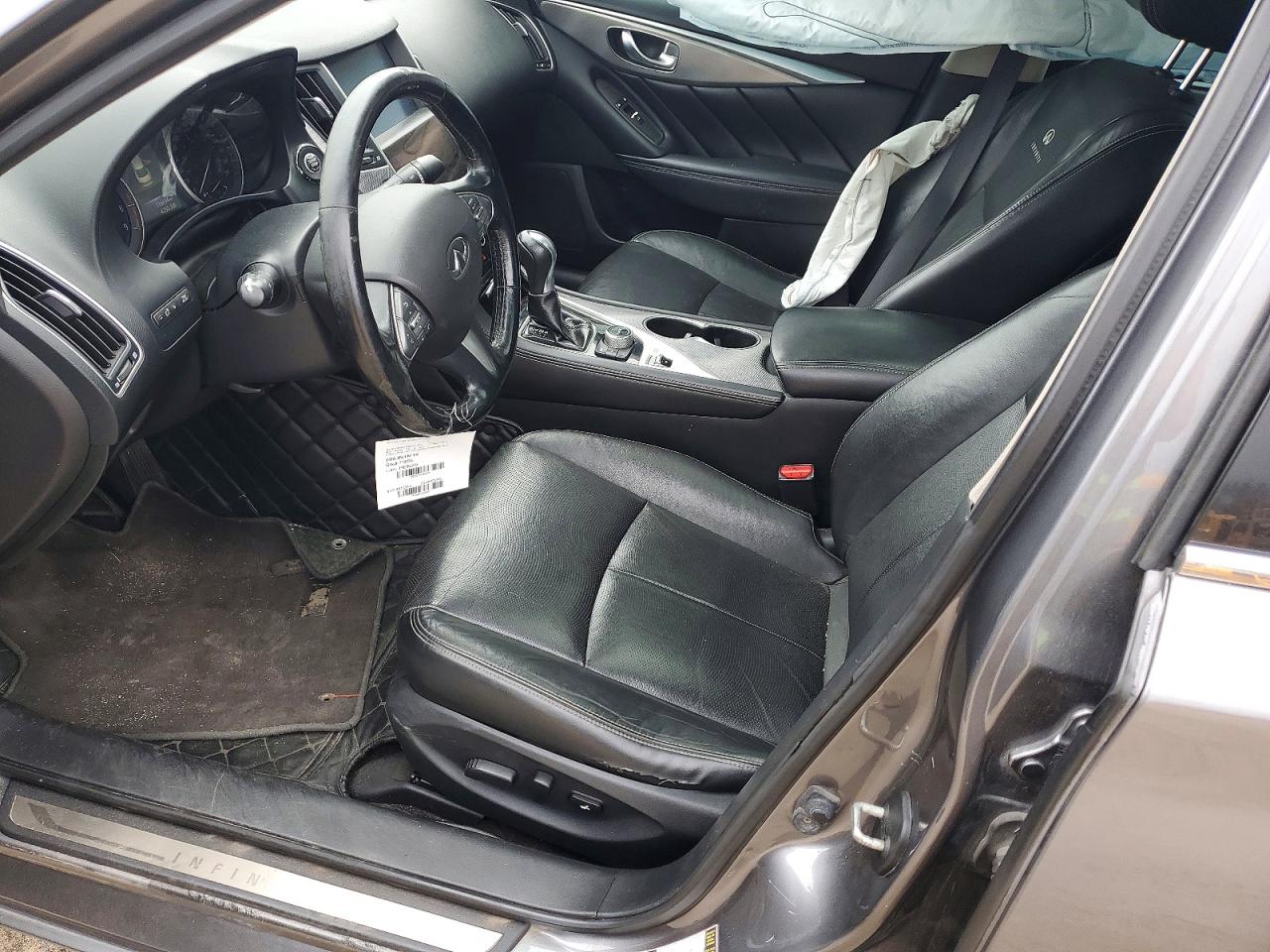 2014 Infiniti Q50 Base Gray vin: JN1BV7AR8EM681933