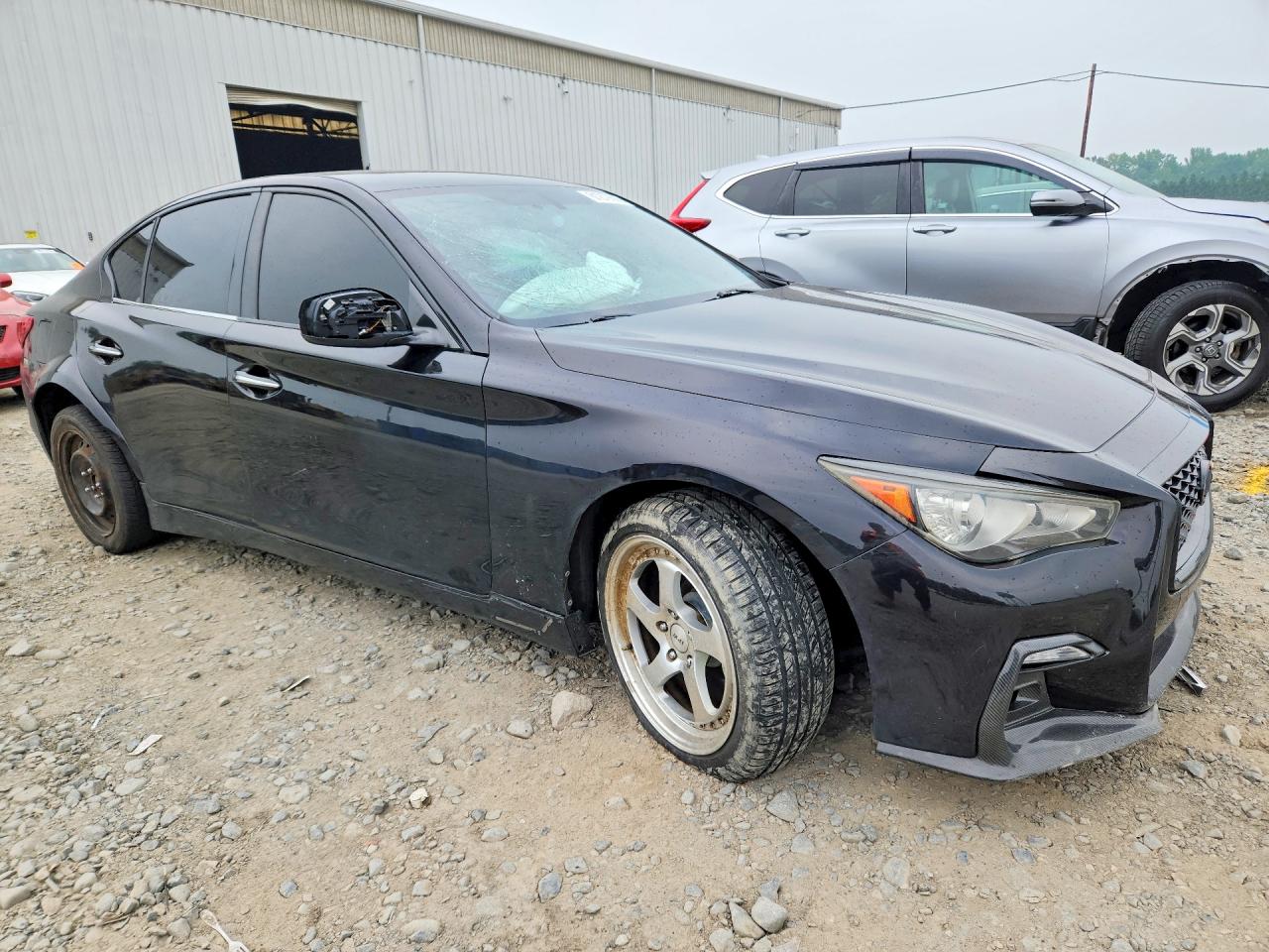 2014 Infiniti Q50 Base Black vin: JN1BV7AR8EM683777