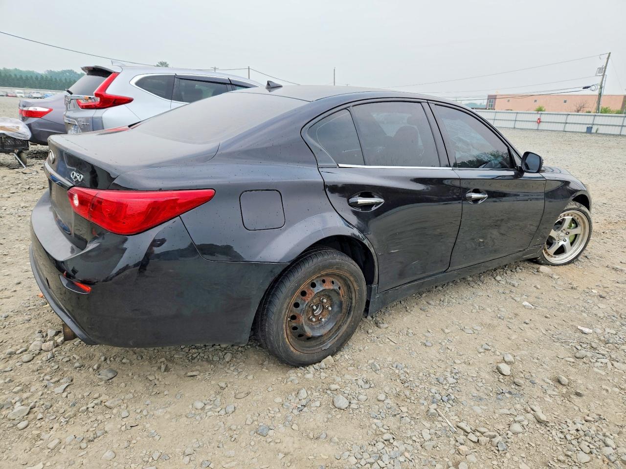 2014 Infiniti Q50 Base Black vin: JN1BV7AR8EM683777